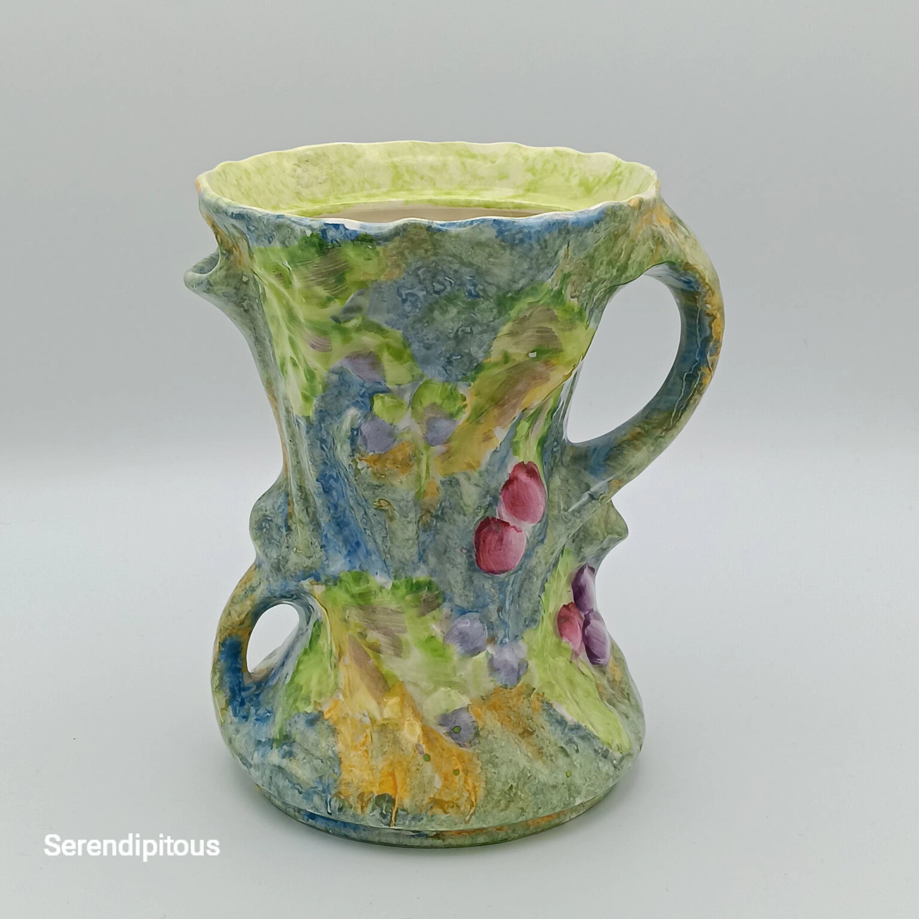 James Kent Ceramic Pitcher Vase – Unique Hand-Painted Ceramic
