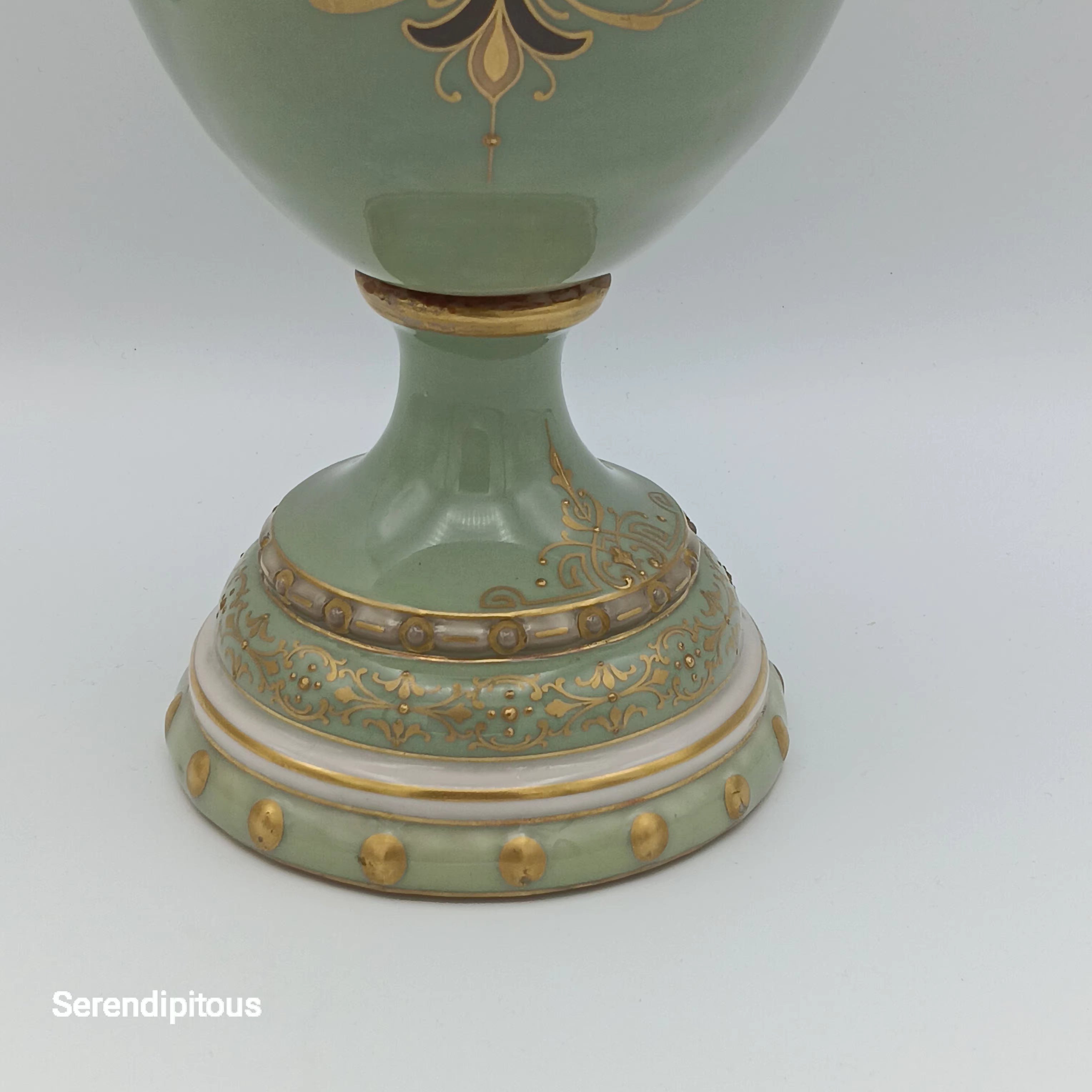 Rare Art Nouveau Porcelain – Ernst Wahliss Cherub Vase, Austria c.1900