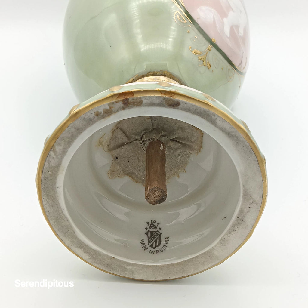 Rare Art Nouveau Porcelain – Ernst Wahliss Cherub Vase, Austria c.1900