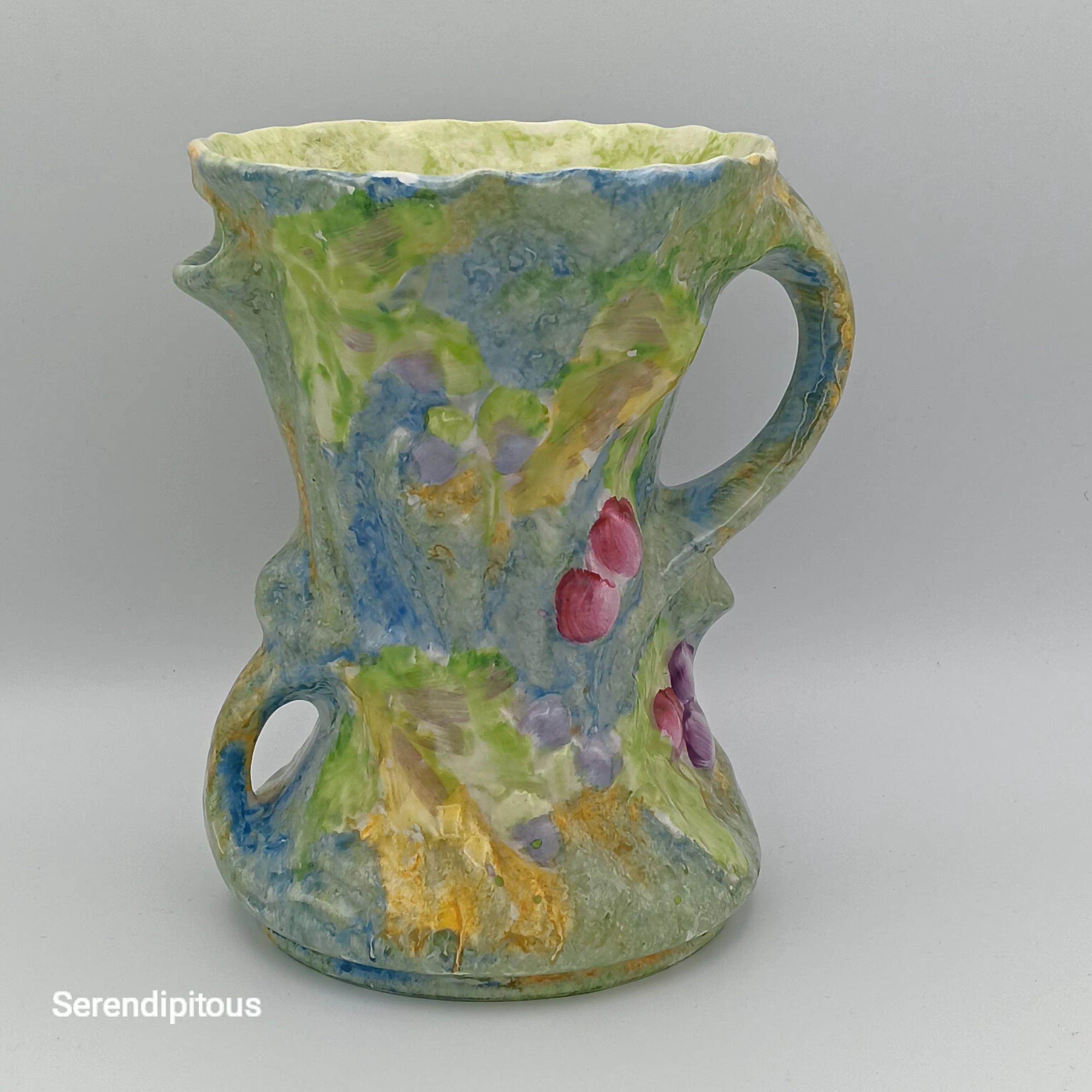 James Kent Ceramic Pitcher Vase – Unique Hand-Painted Ceramic