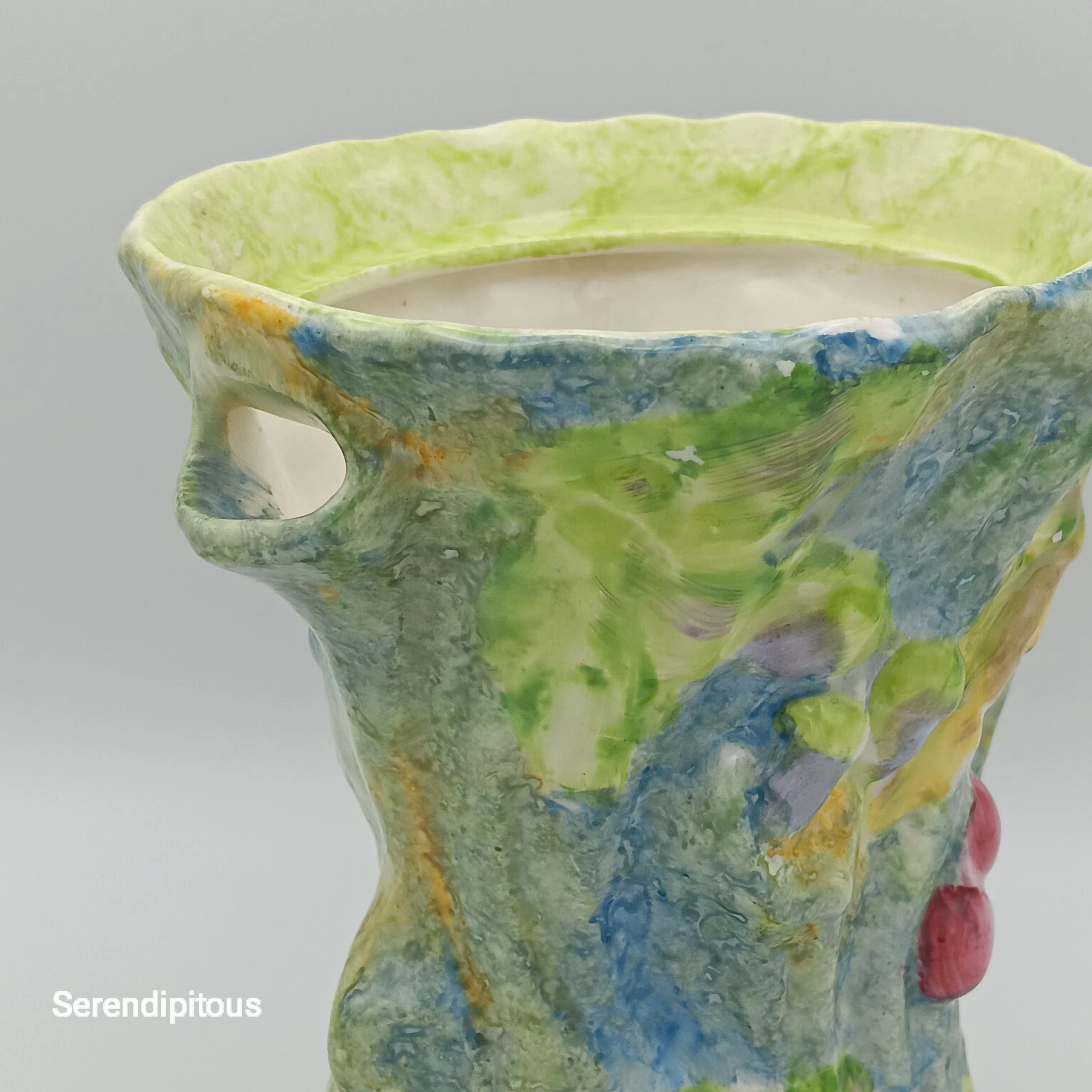 James Kent Ceramic Pitcher Vase – Unique Hand-Painted Ceramic