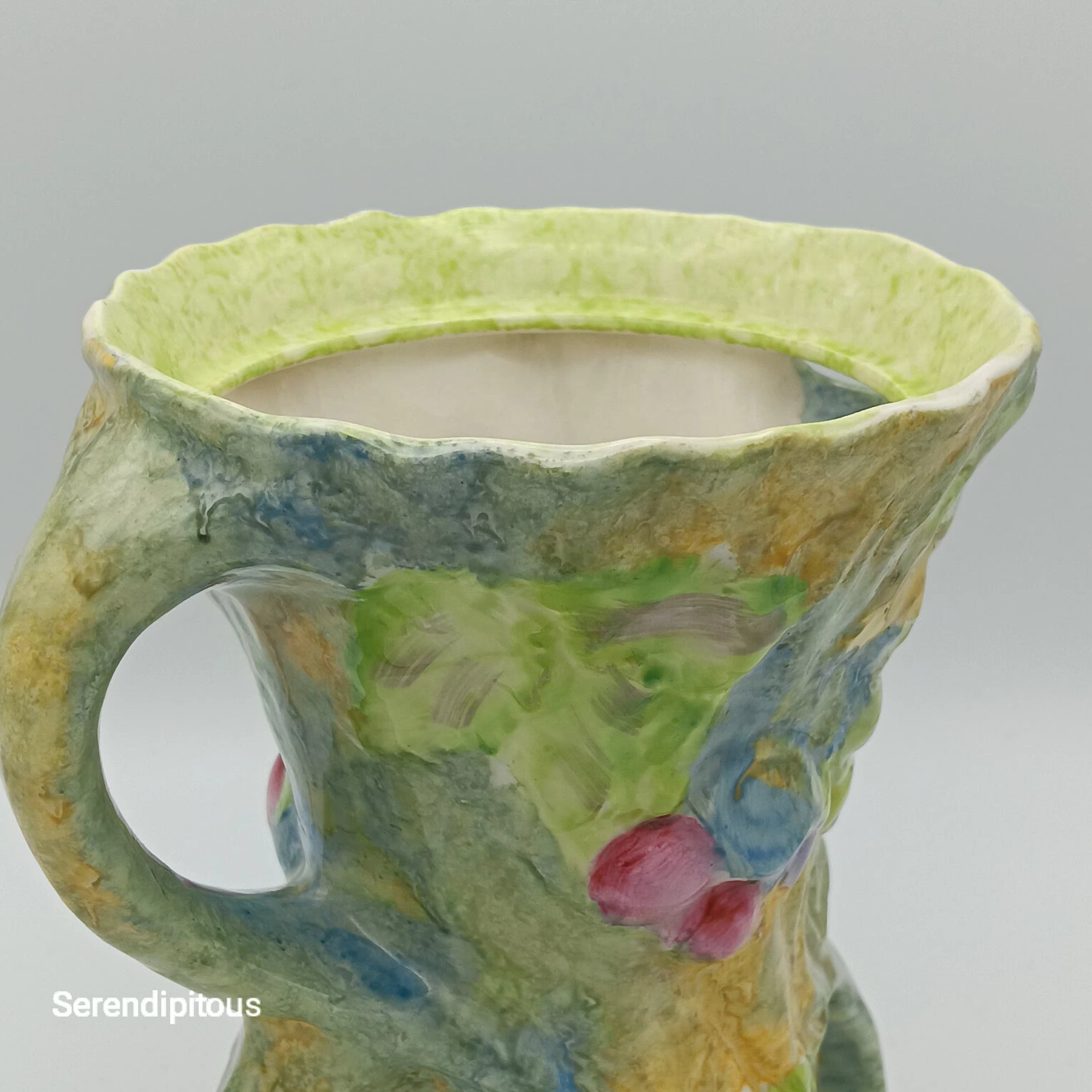 James Kent Ceramic Pitcher Vase – Unique Hand-Painted Ceramic
