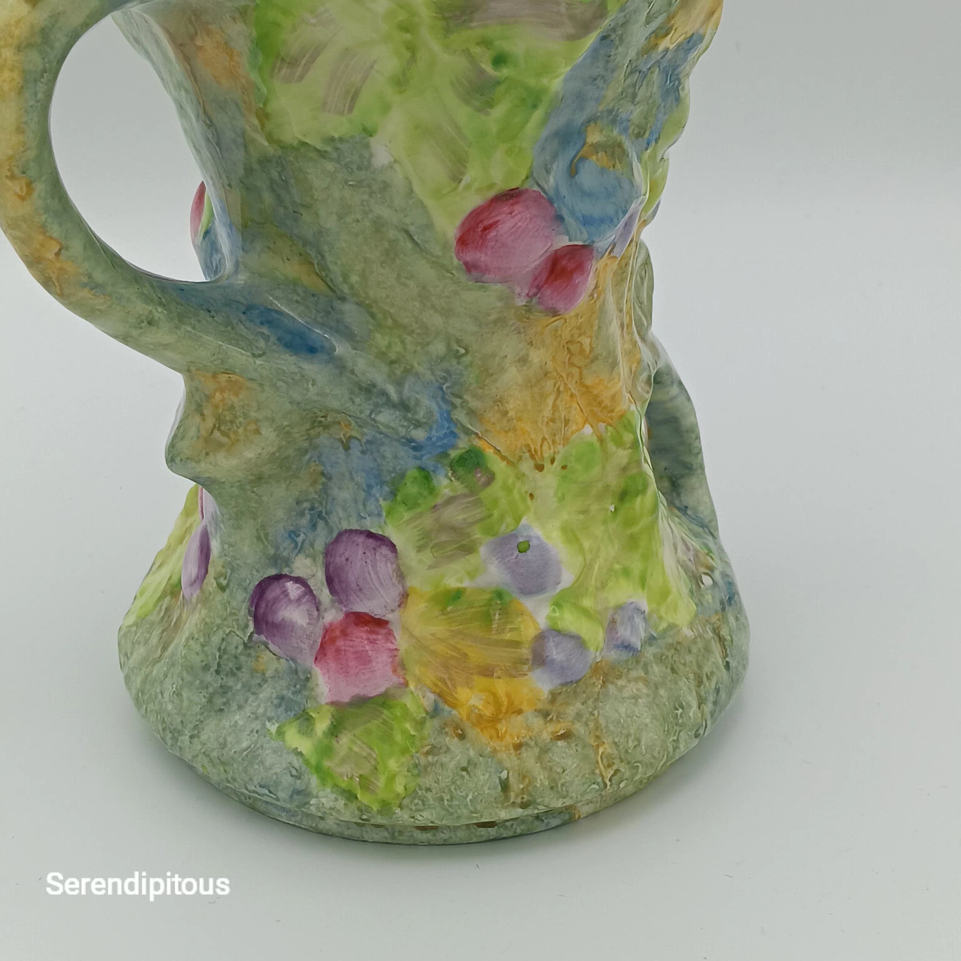 James Kent Ceramic Pitcher Vase – Unique Hand-Painted Ceramic