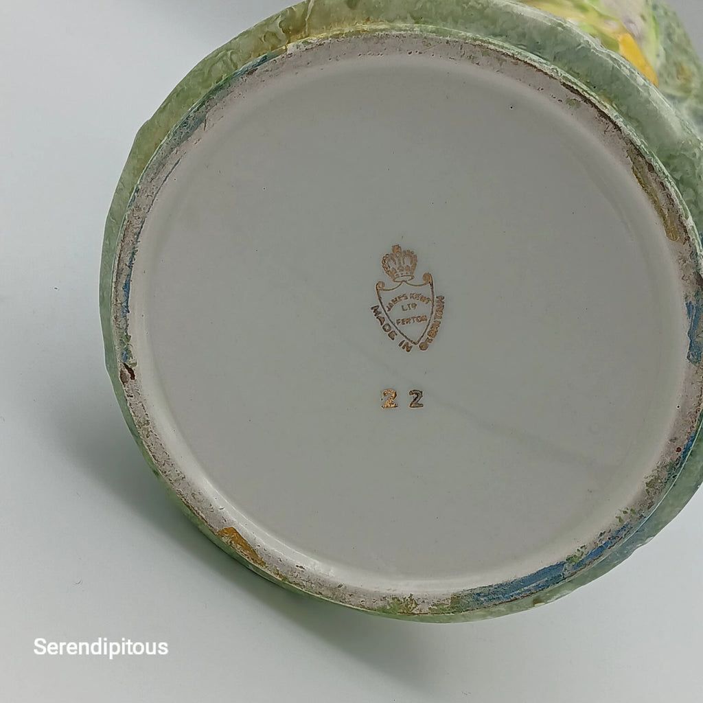 James Kent Ceramic Pitcher Vase – Unique Hand-Painted Ceramic