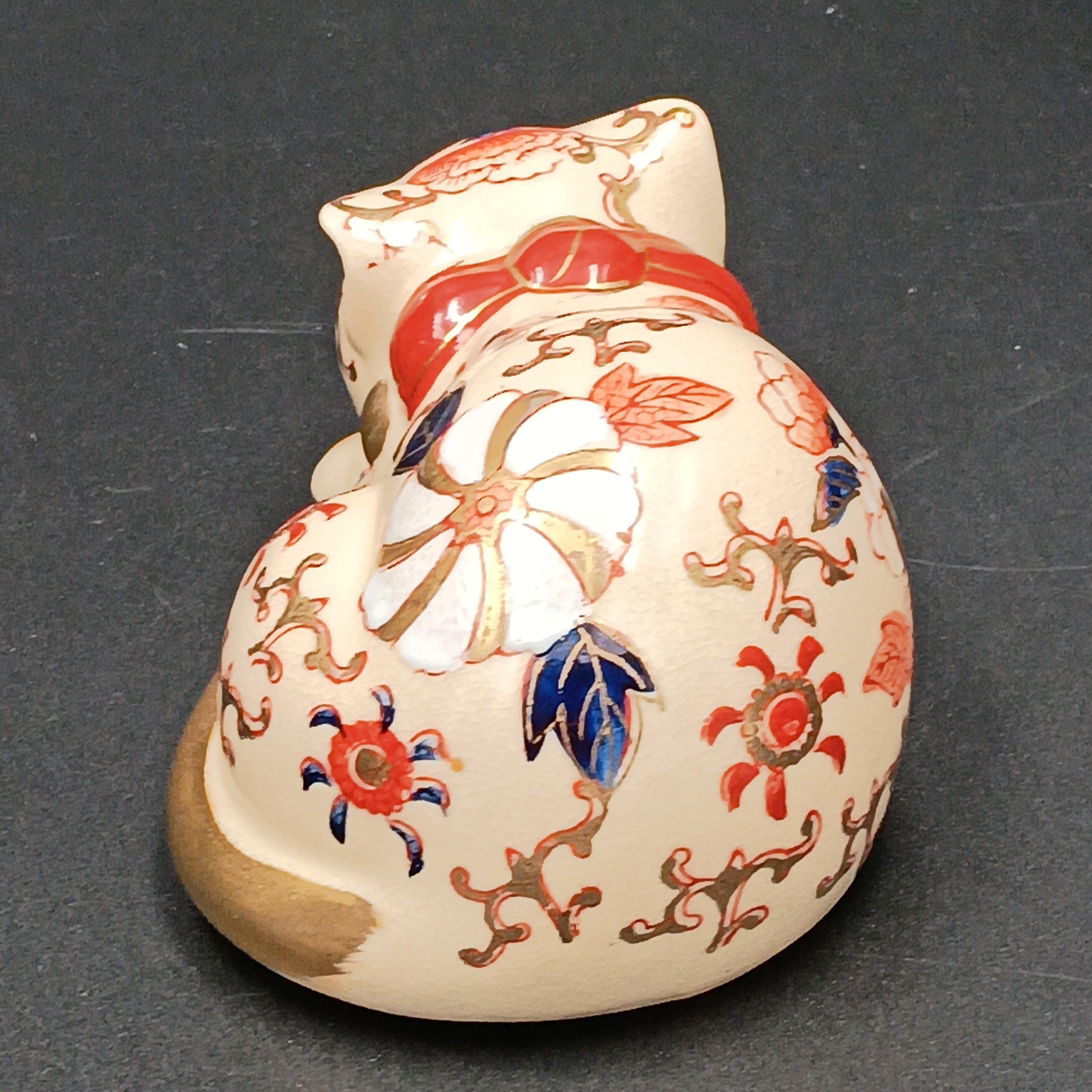 Vintage Takahashi "Nemuri Neko" Porcelain Cat Figurine