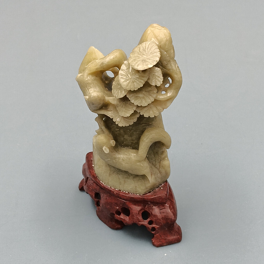 Hand-Carved Jade Stone Sculpture