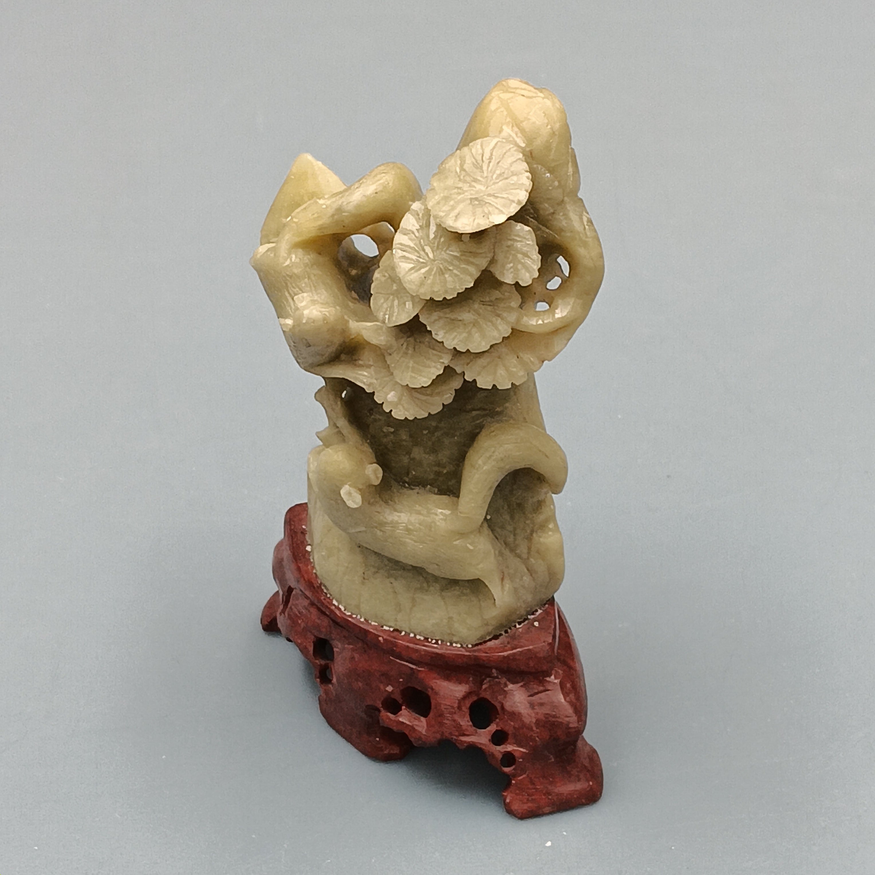 Hand-Carved Jade Stone Sculpture