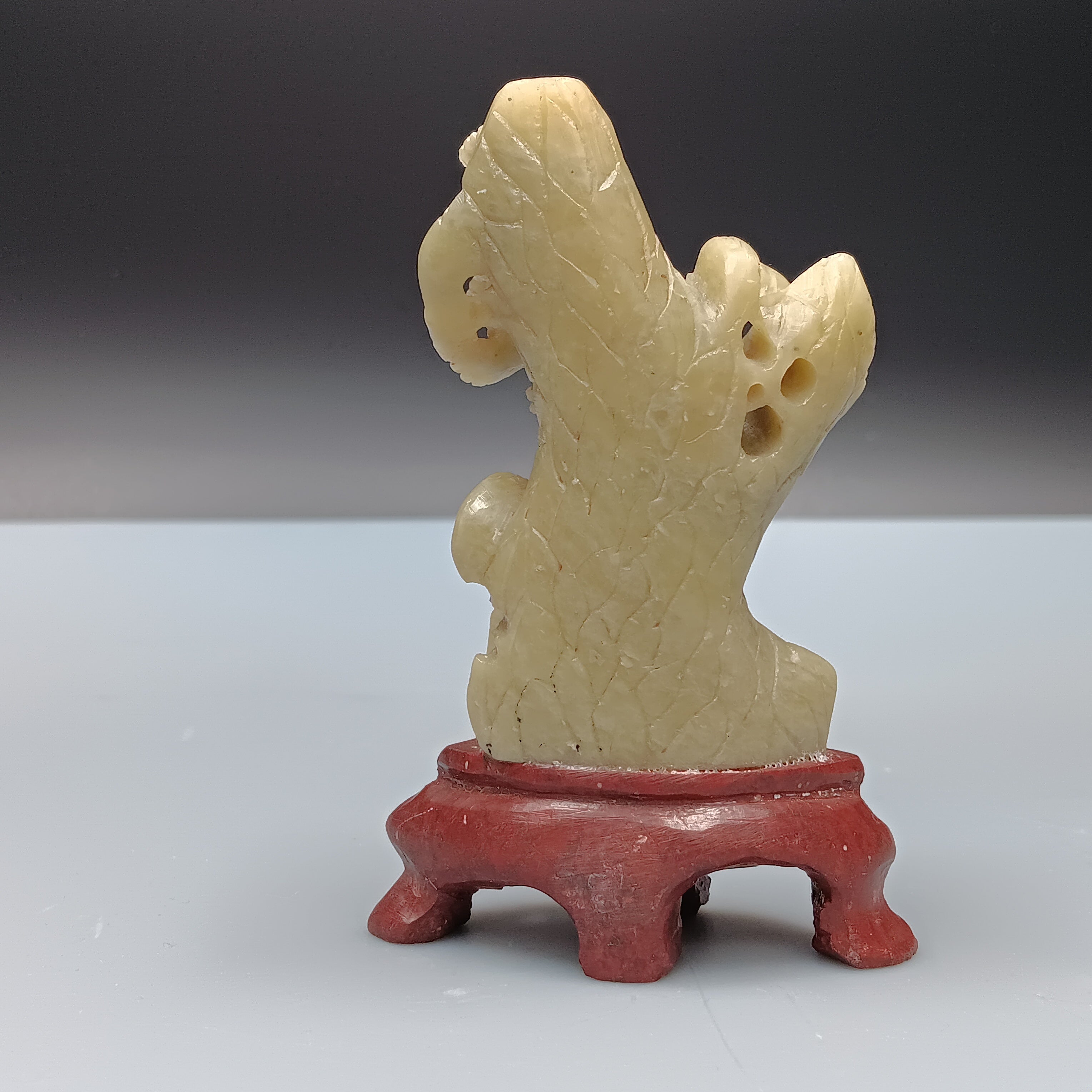 Hand-Carved Jade Stone Sculpture