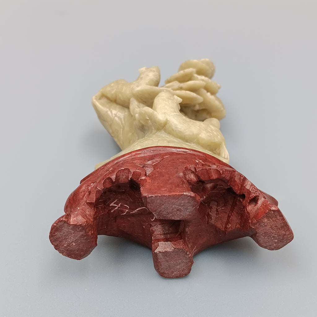 Hand-Carved Jade Stone Sculpture