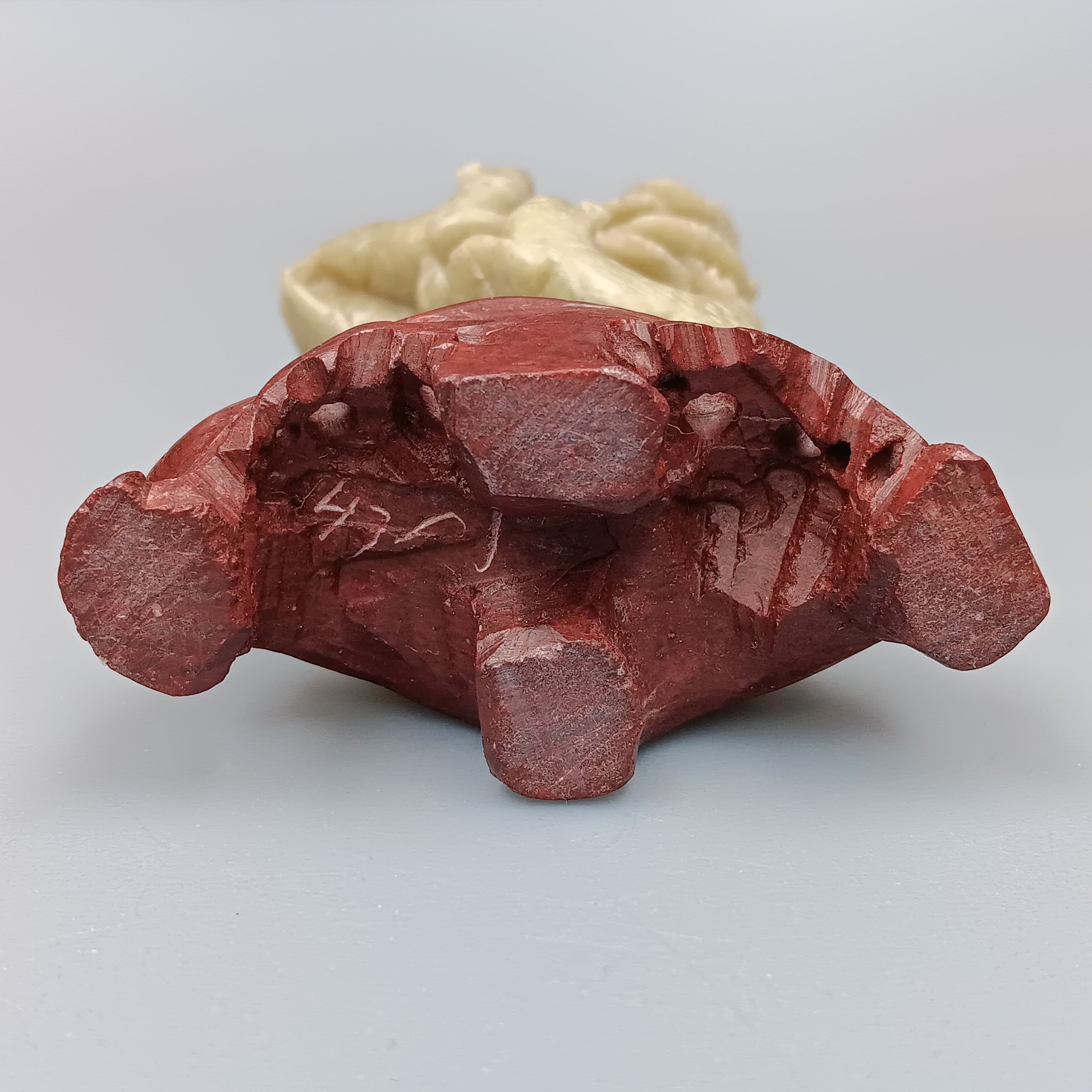 Hand-Carved Jade Stone Sculpture