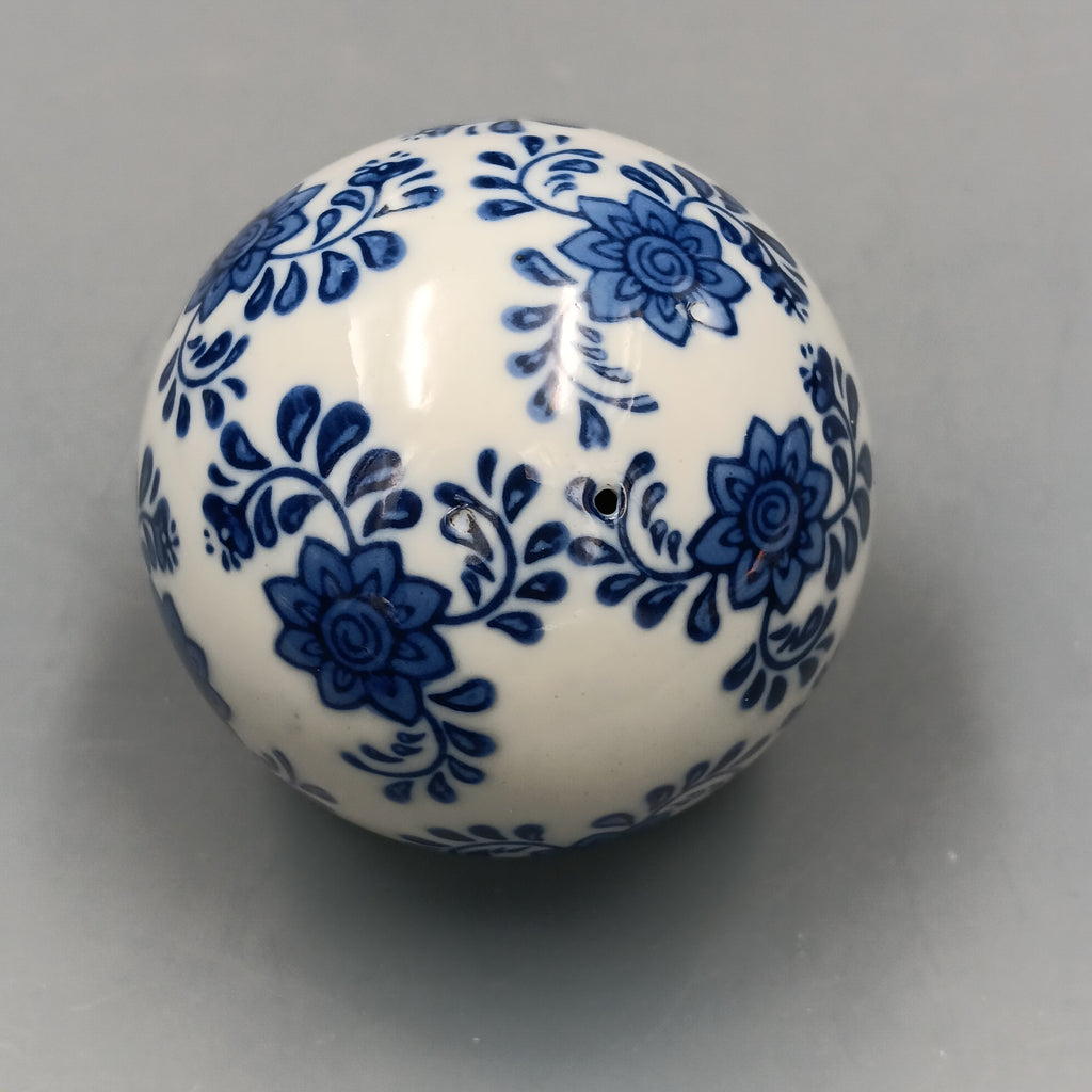 Kesywale Blue & White Porcelain Orbs (3" Diameter)