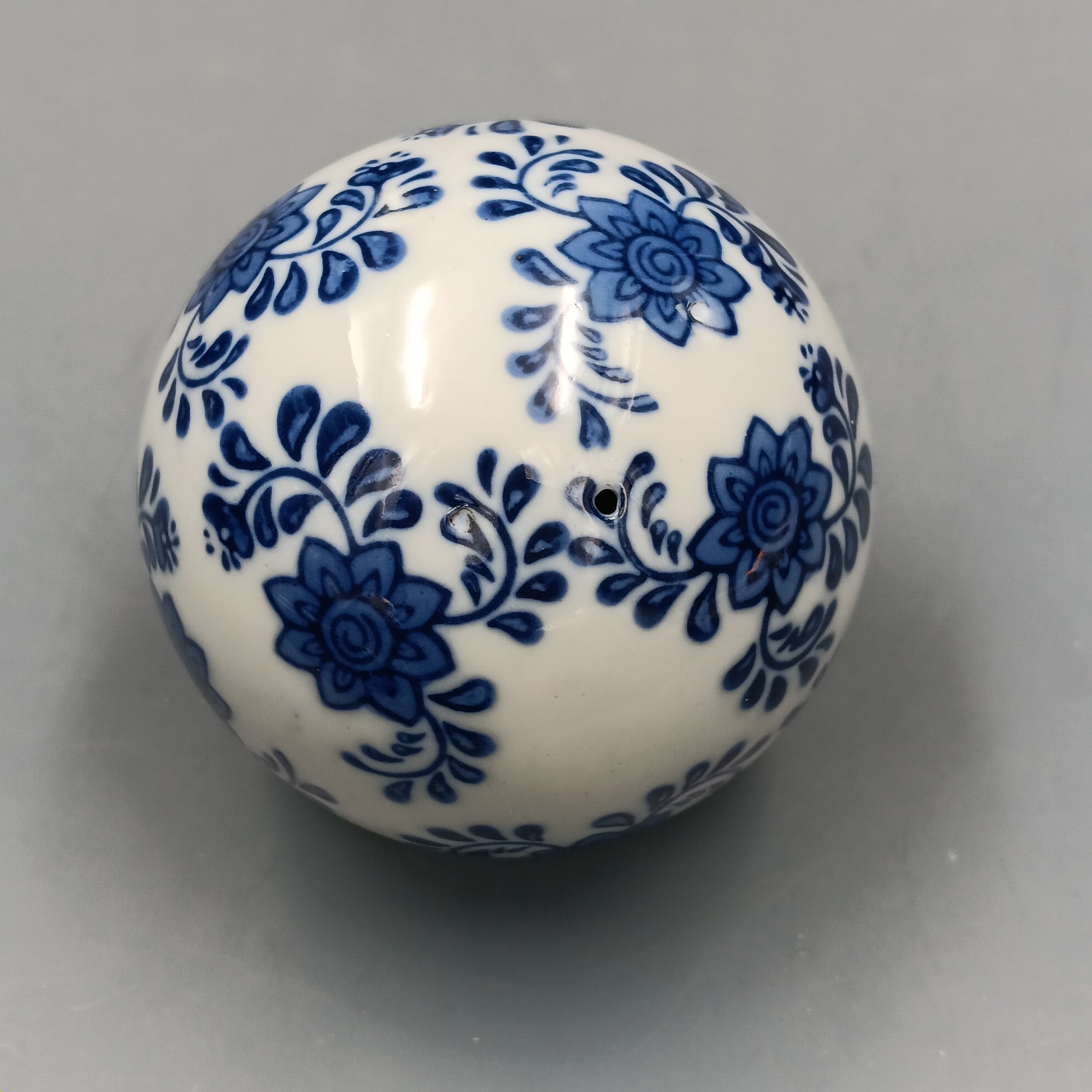 Kesywale Blue & White Porcelain Orbs (3" Diameter)