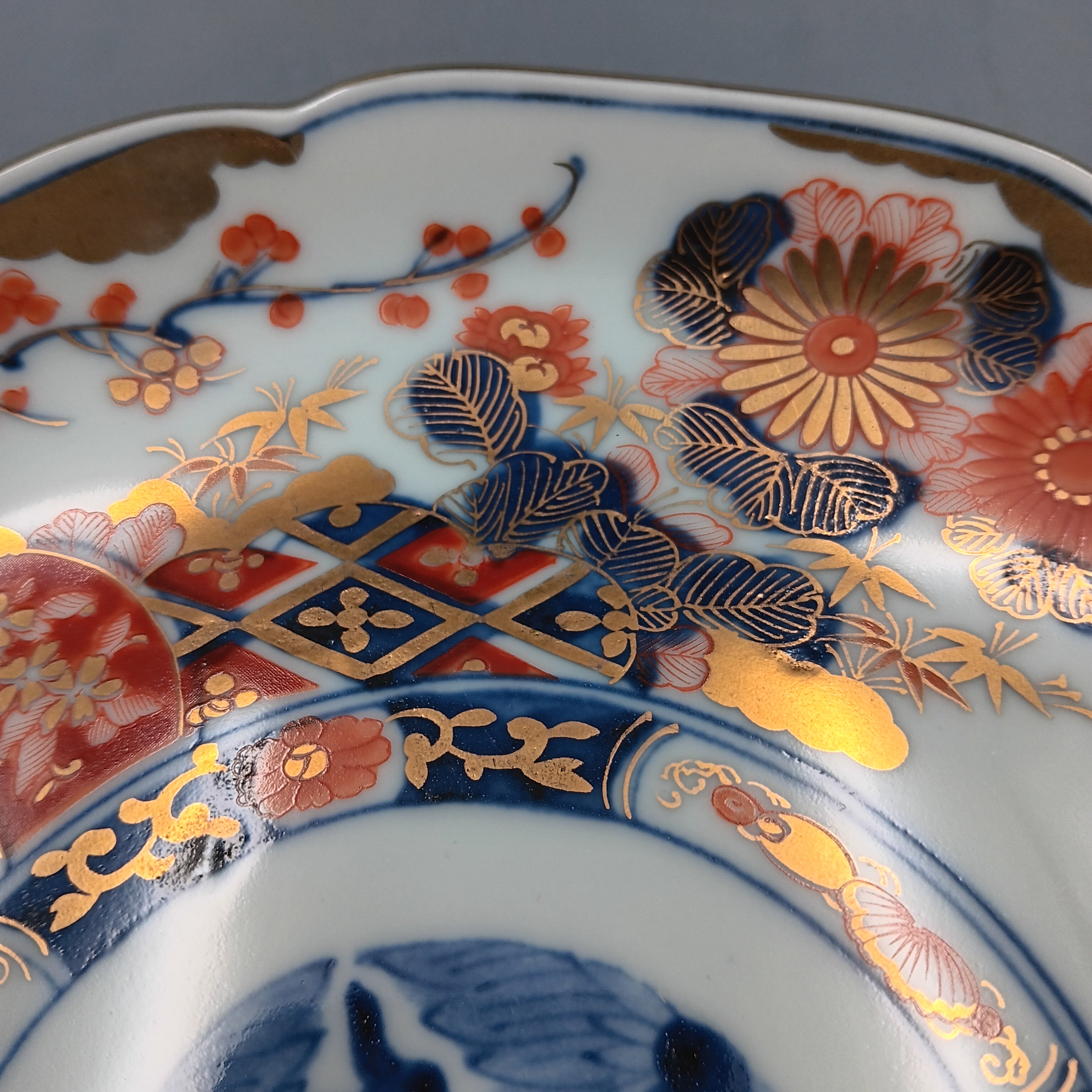 Vintage Japanese Imari Porcelain Plate – 20th Century – Hand Decorated