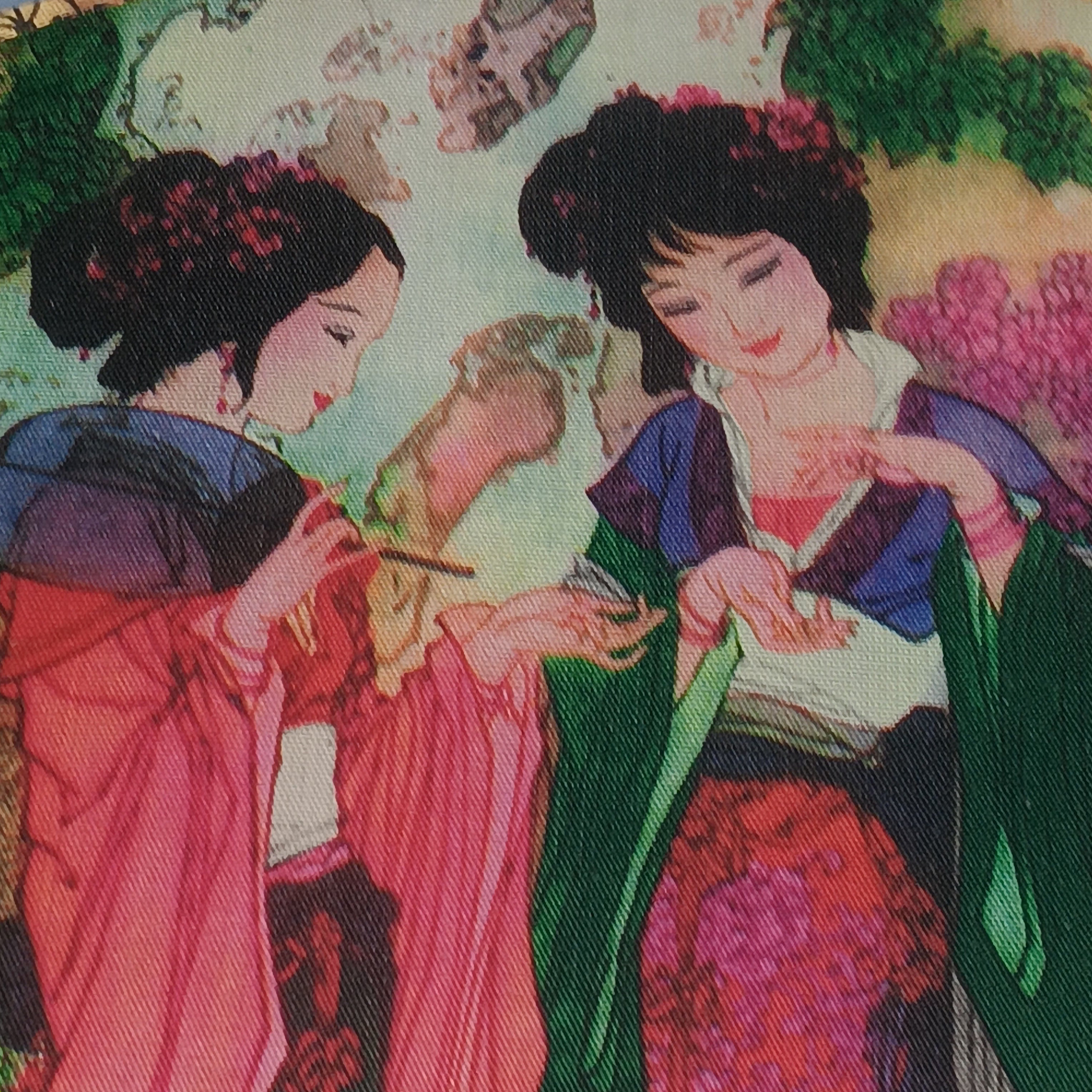 Traditional Chinese Silk Fans – “Autumn Reverie” & “Portrait of Longing”