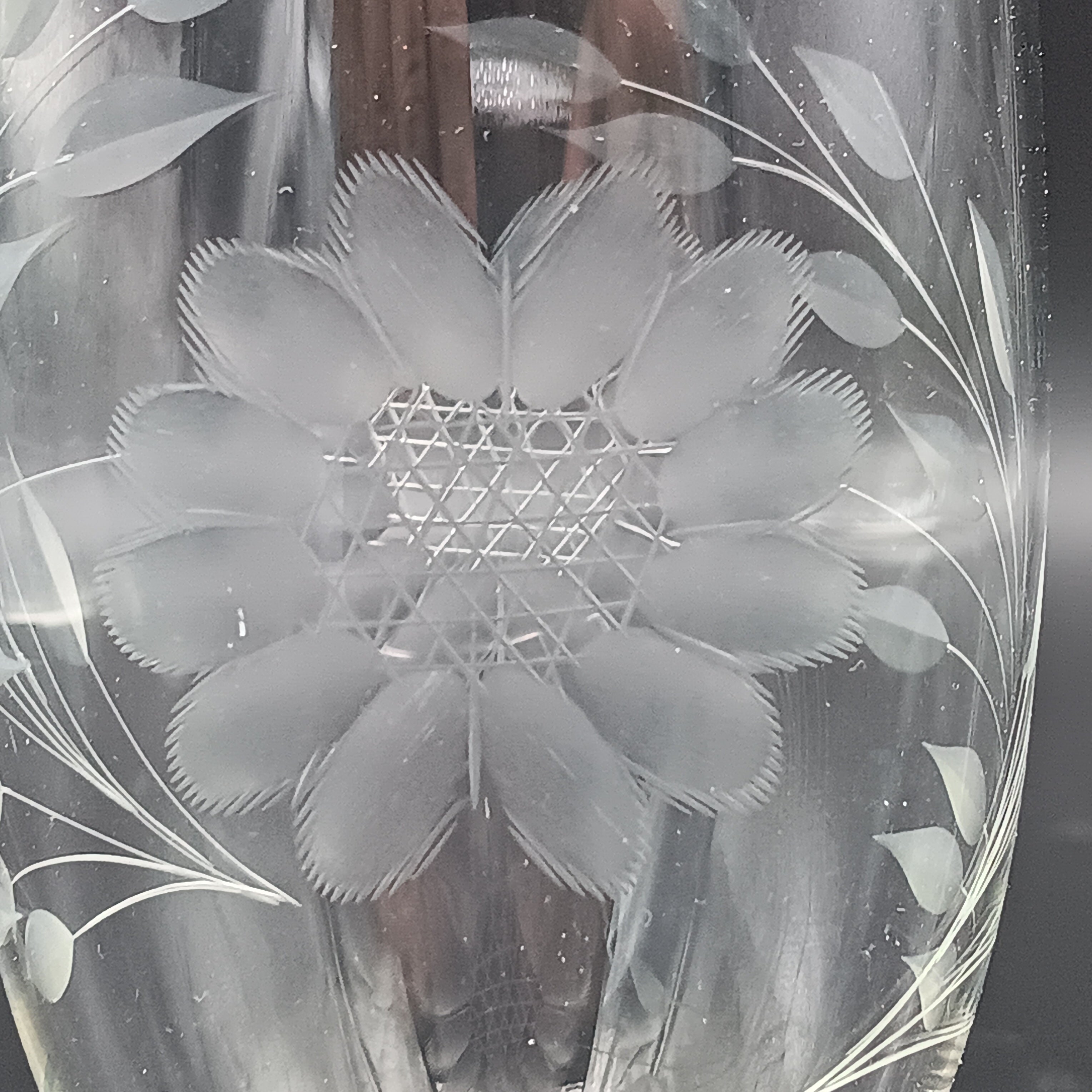 W.J. Hughes Cornflower Crystal Juice Glass – 5" Vintage Elegance
