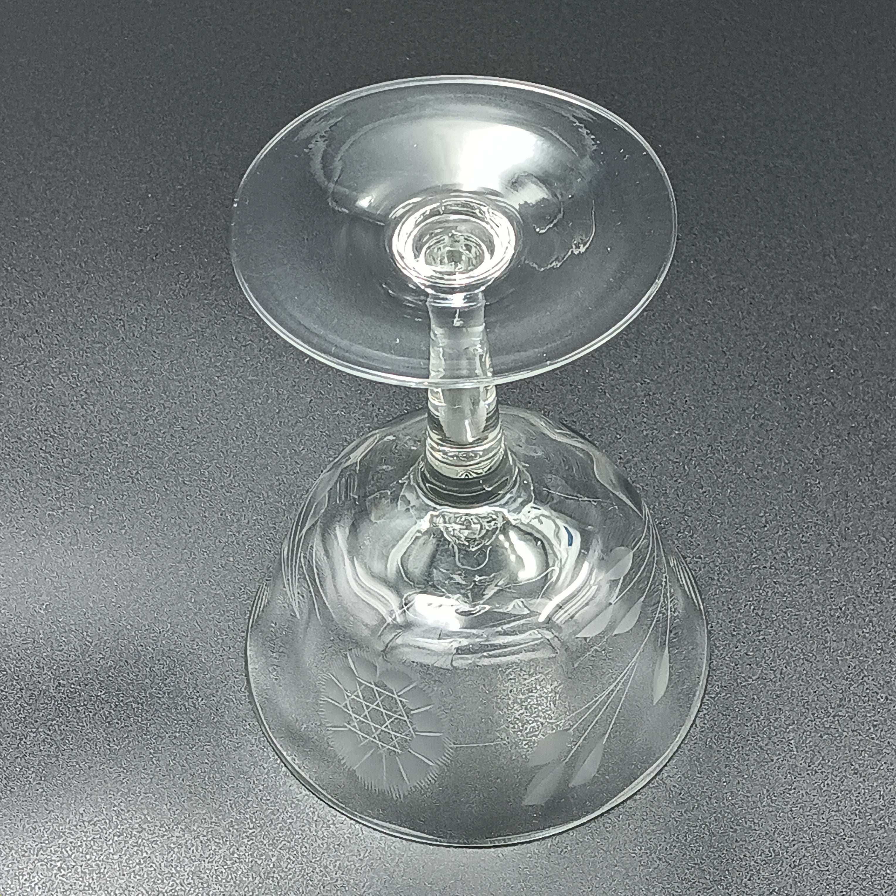 W J Hughes Cornflower Pattern 4¼" Liquor Cocktail Glass