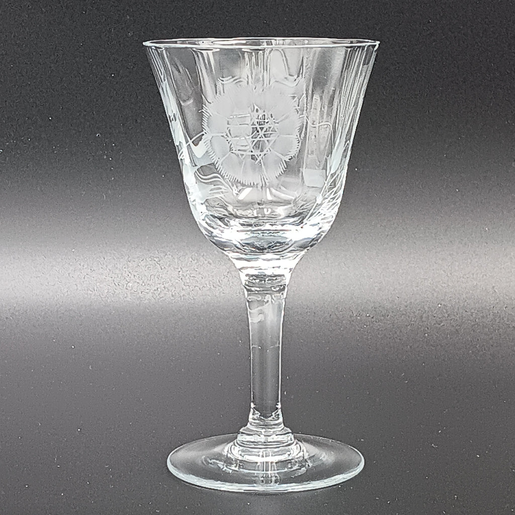 W J Hughes Cornflower 4¾" Liquor Cocktail Glas