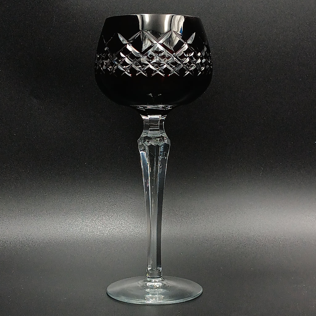 Elegant 7 7/8" Clear Cut Ruby Red Crystal Wine Glass – Timeless Sophistication