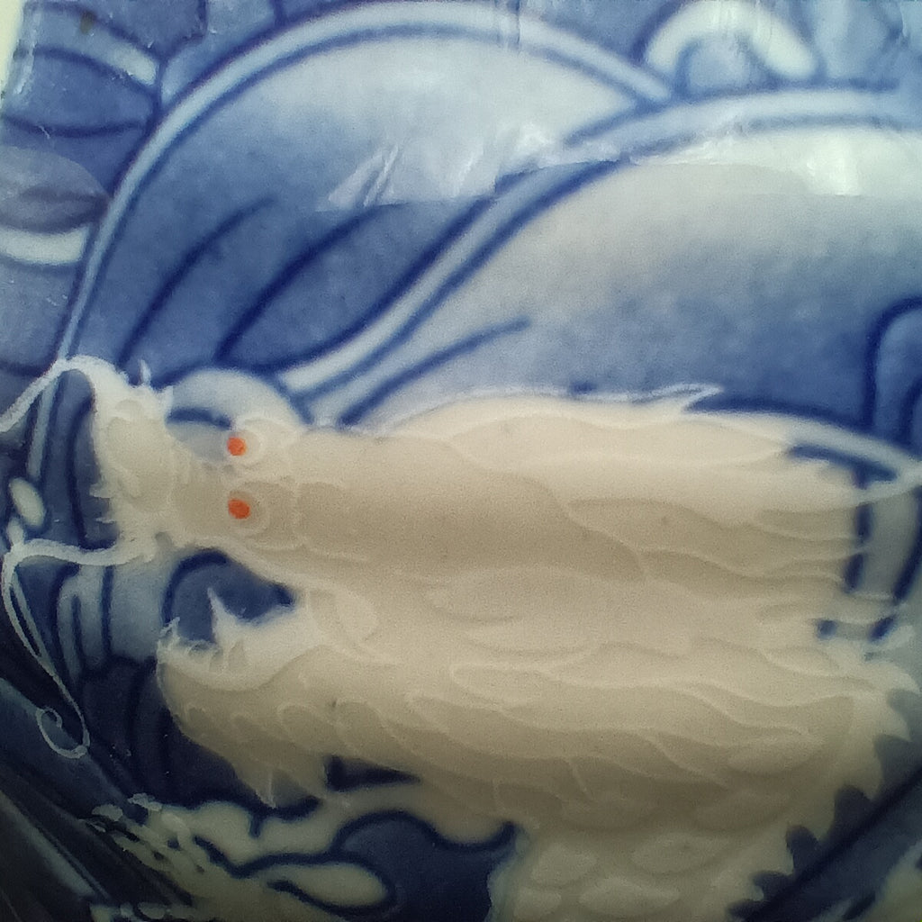 Hand-Painted Chinese Porcelain Dragon Teapot – Republic Period Style – Ye Gong Studio Mark (叶恭部款)