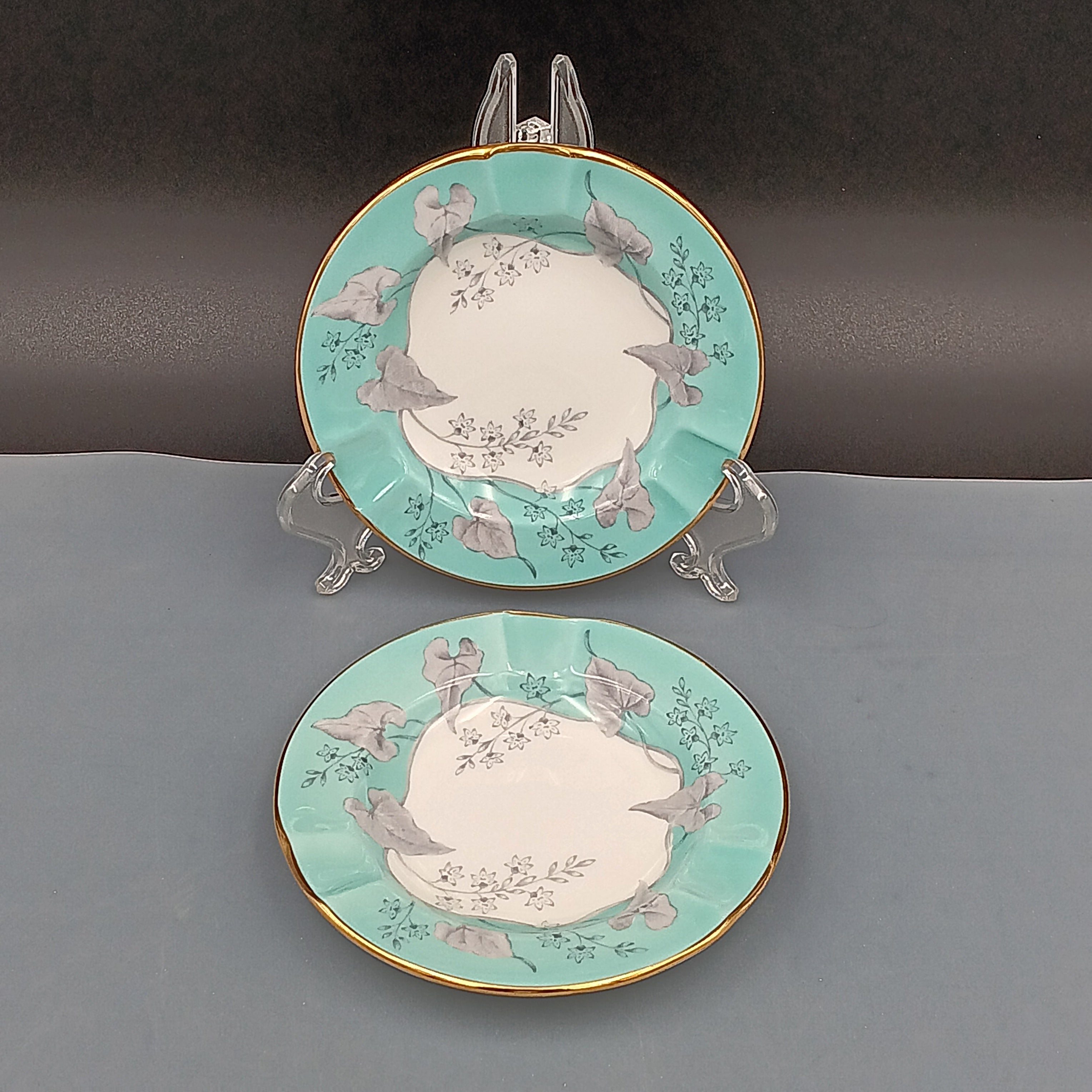 Wedgwood 'Buxton Turquoise' Ashtray – Vintage English Porcelain