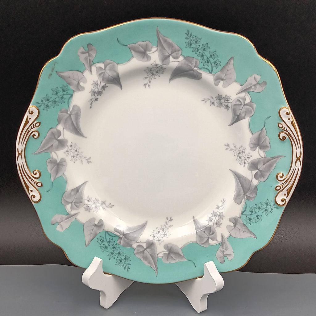 Wedgwood “Buxton Turquoise” Handled Cake Plate (1962–1964)