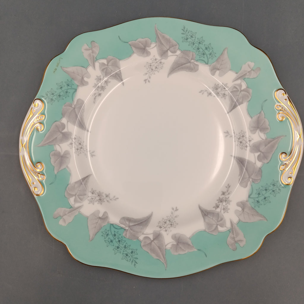Wedgwood “Buxton Turquoise” Handled Cake Plate (1962–1964)