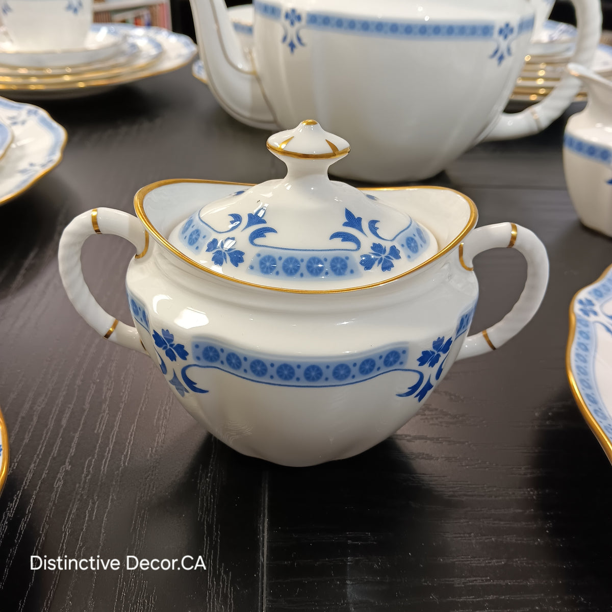 Royal Crown Derby Grenville Sugar Dish w Lid