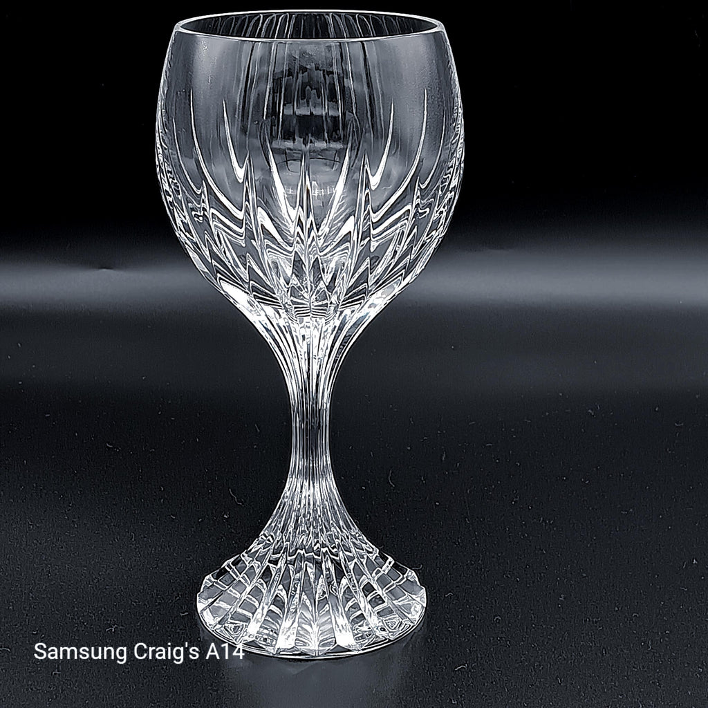 Baccarat Massena Crystal 6 3/8" White Wine Glass - 'AMERICAN' Style
