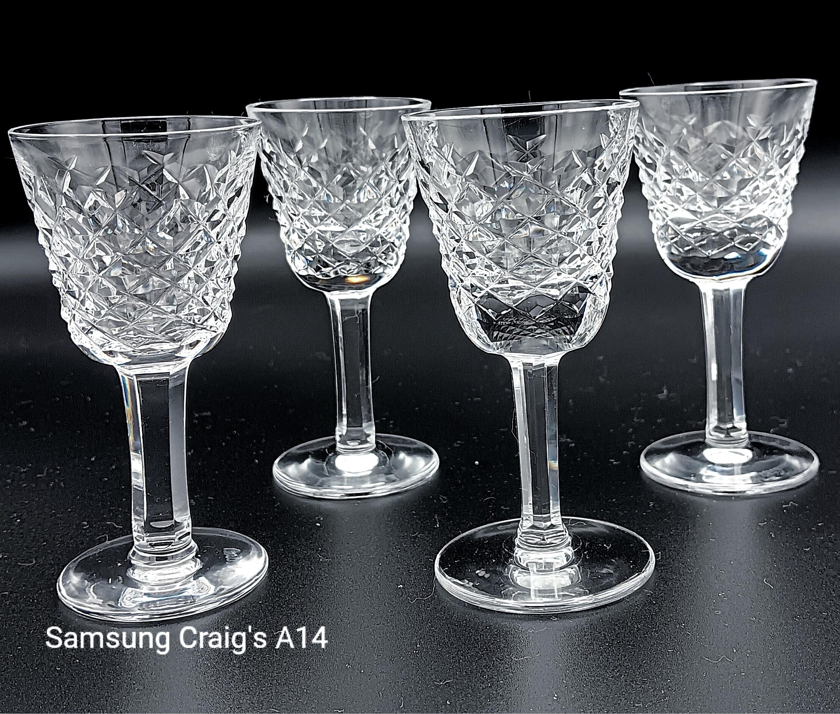 Waterford Crystal 'Alana' Small Liqueur Cocktail/Cordial, 3 1/2", Set of Four(4)
