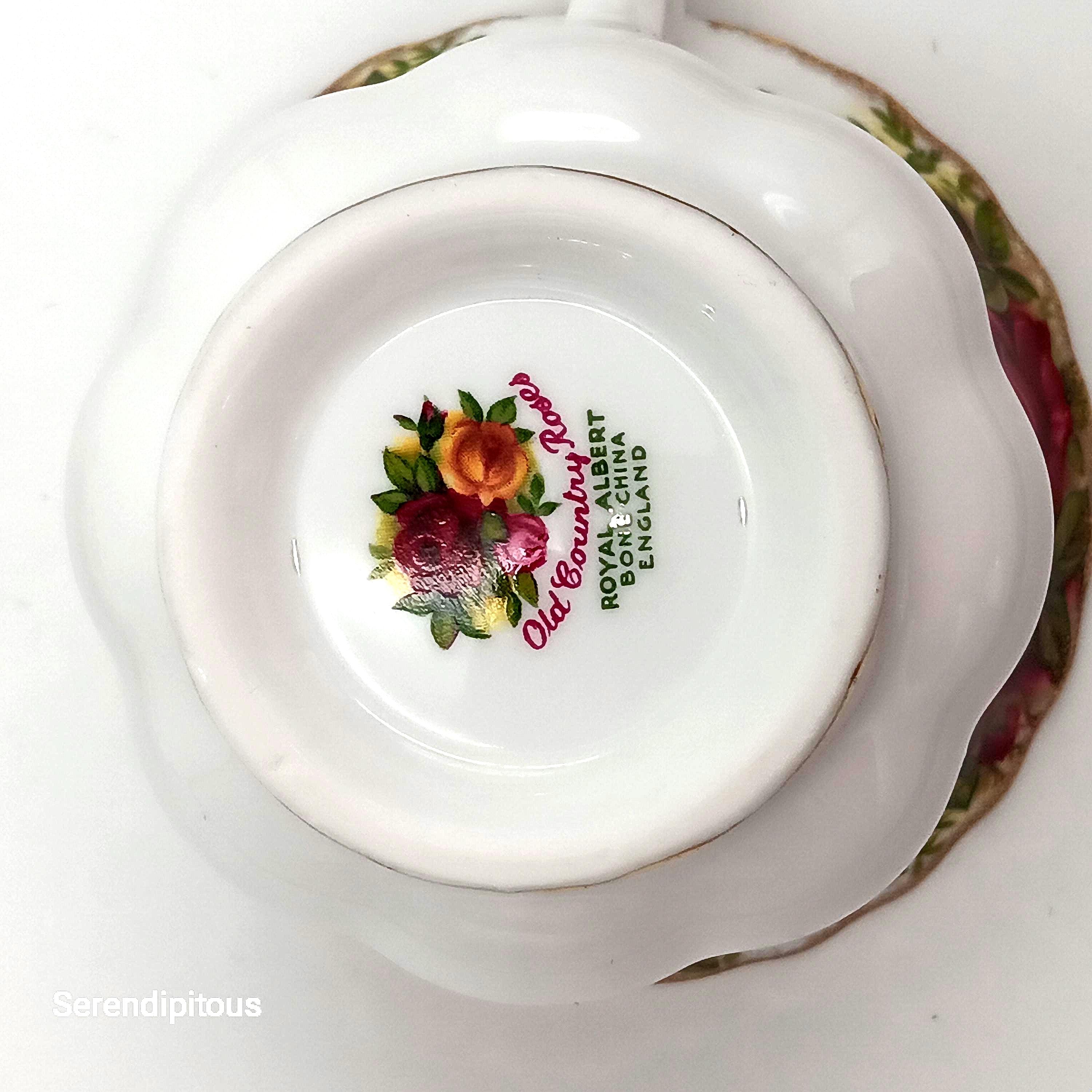 Royal Albert 'Old Country Roses', Fine Bone China, Place Setting with Dessert Dish