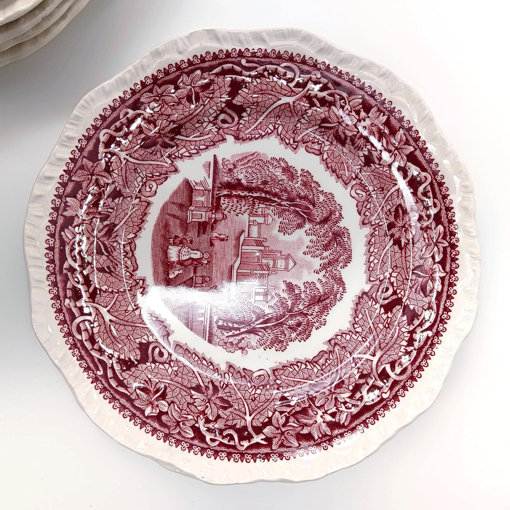 Vintage Mason's Vista Pink Table Settings