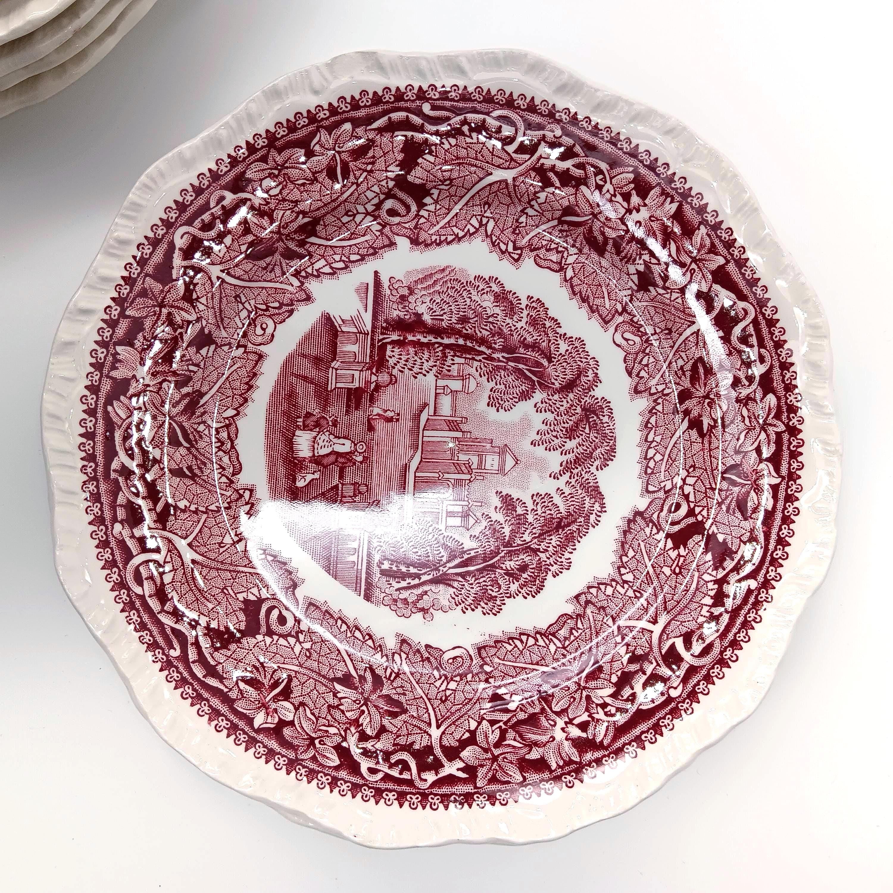 Vintage Mason's Vista Pink Table Settings