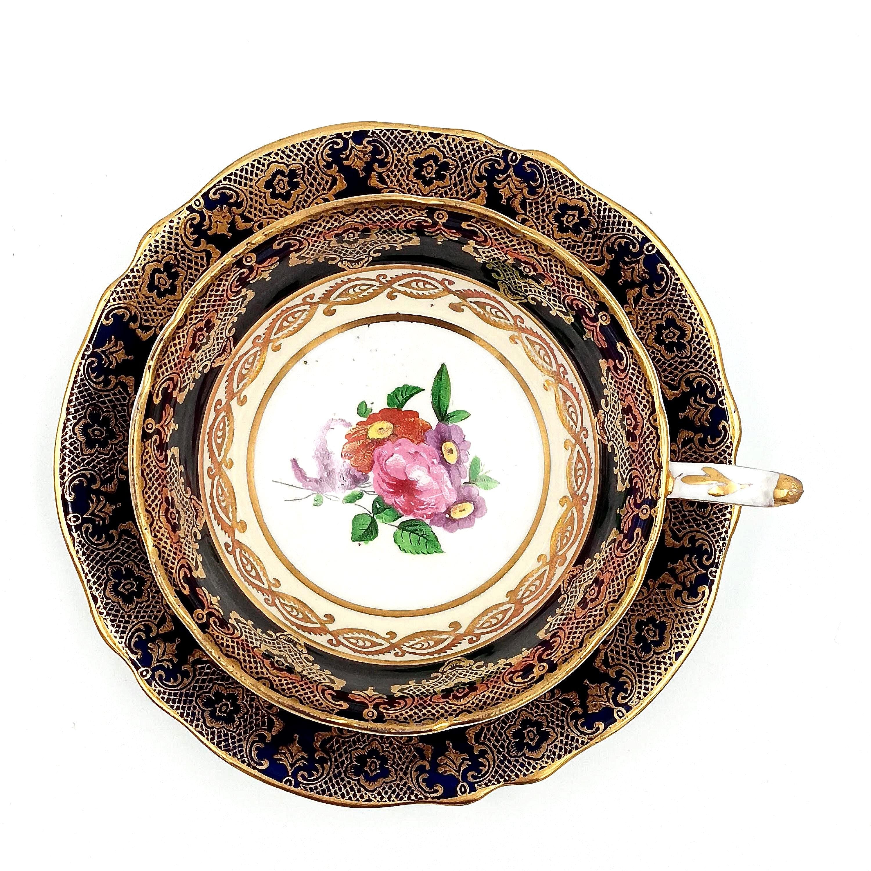 Paragon Double Warrant Floral Teacup and Saucer
