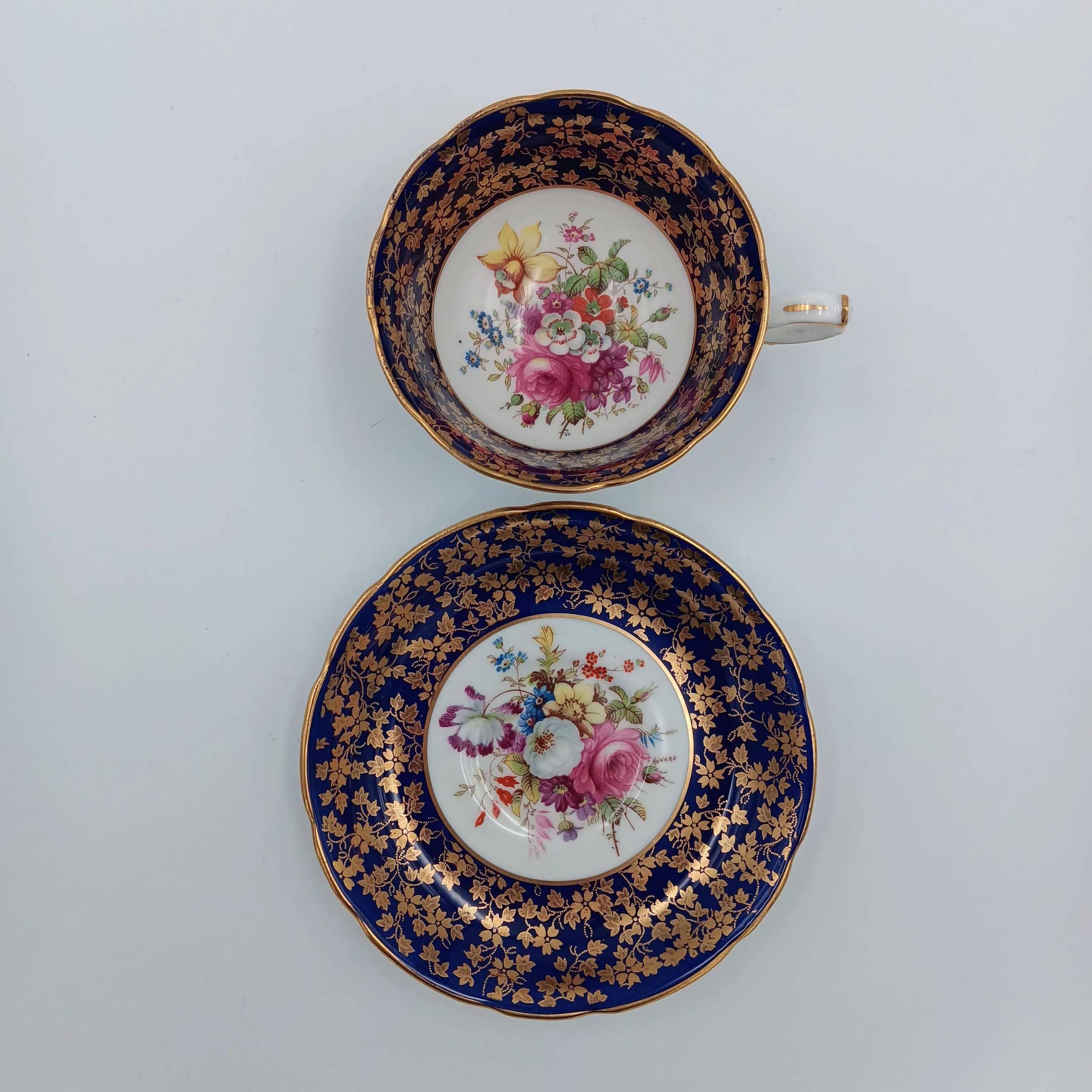 Vintage Hammersley Signed Teacup & Saucer