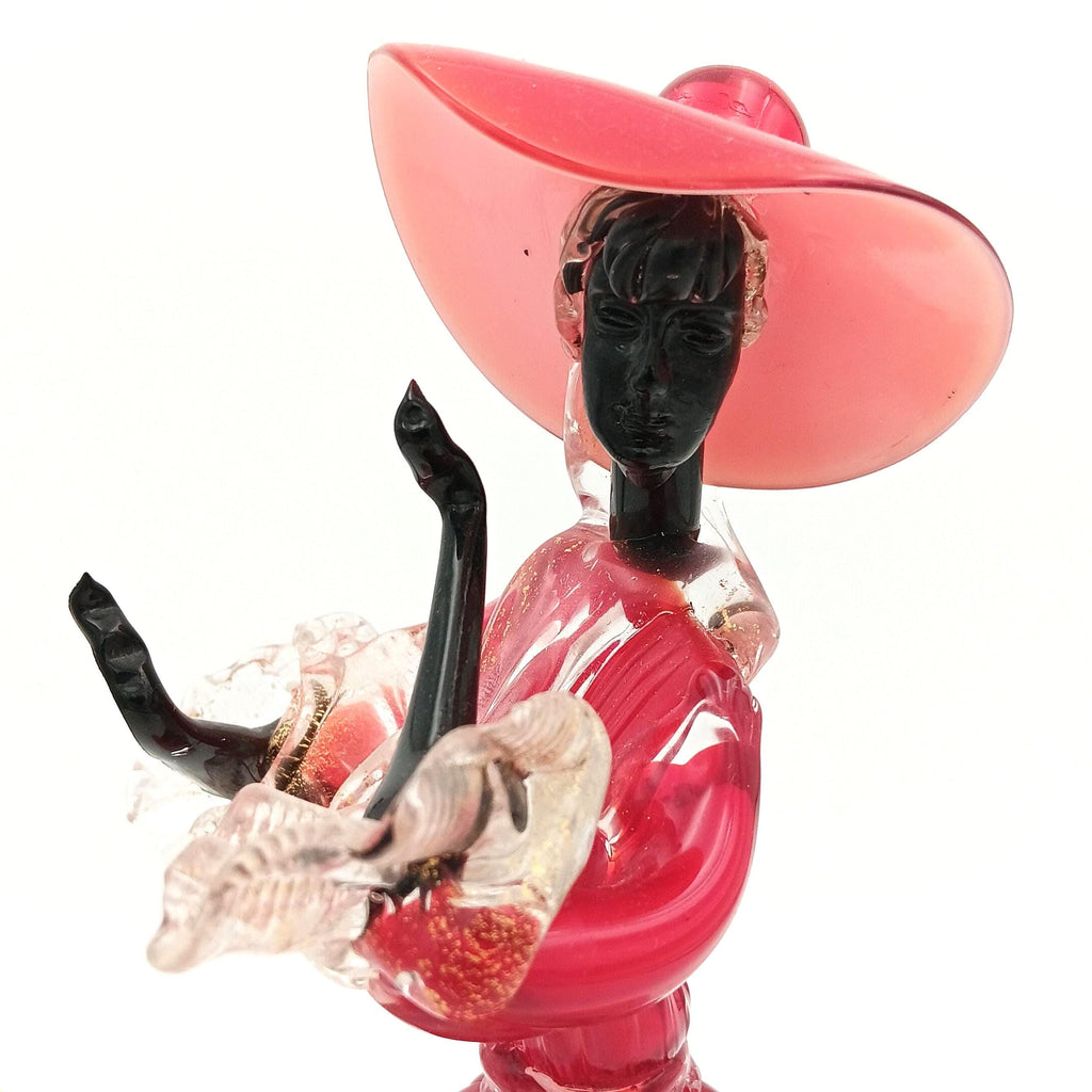 Murano Dancing Figurines from the 1950s - 1960s. In perfect condition. Figurine is 11 3/4" tall.