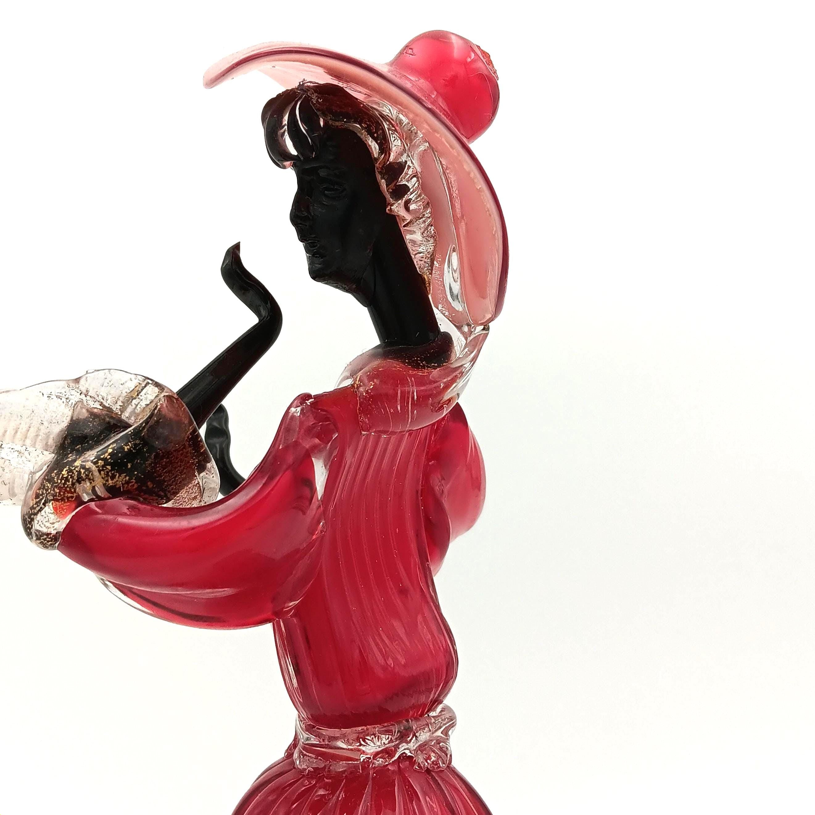 Murano Dancing Figurines from the 1950s - 1960s. In perfect condition. Figurine is 11 3/4" tall.