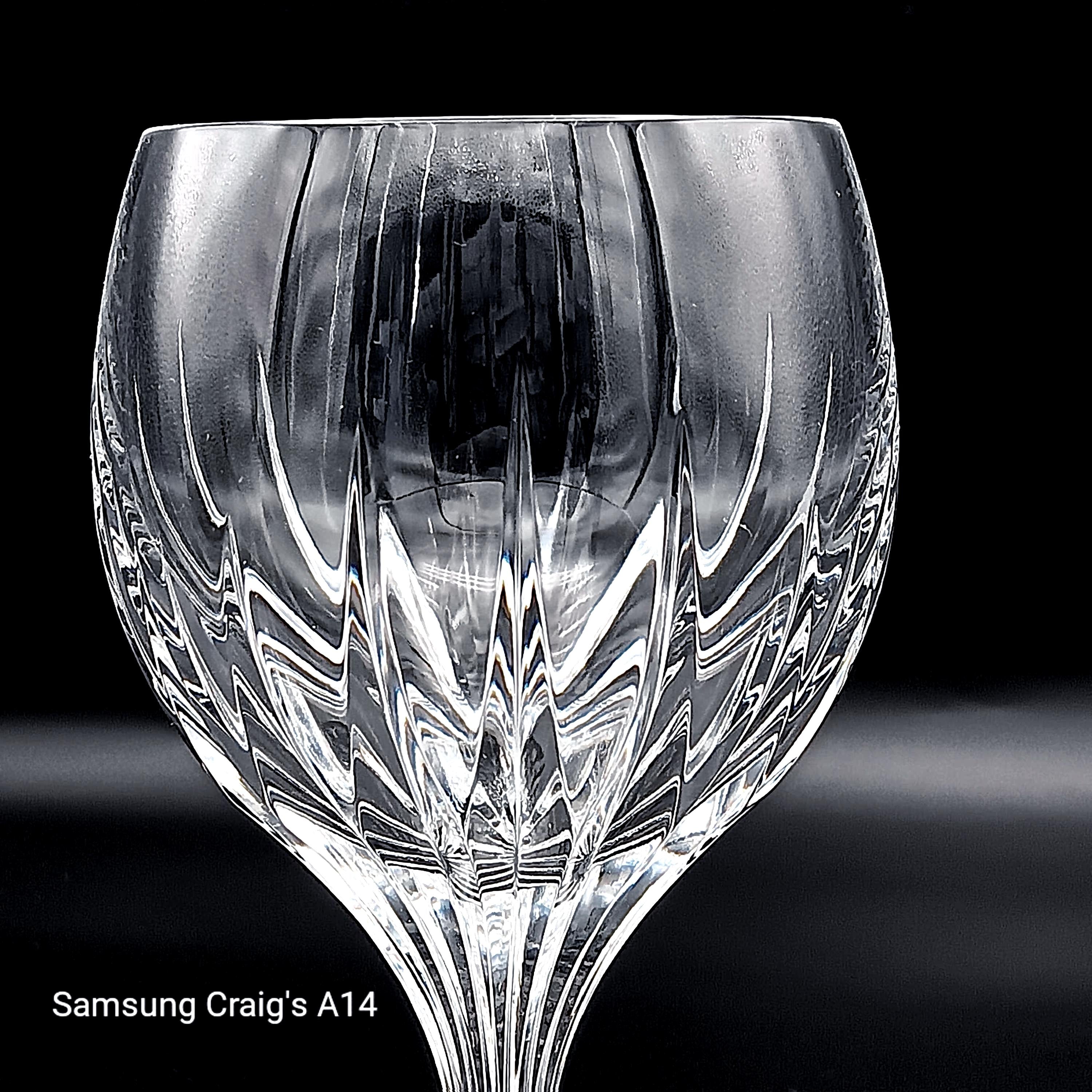 Baccarat Massena Crystal 6 3/8" White Wine Glass - 'AMERICAN' Style