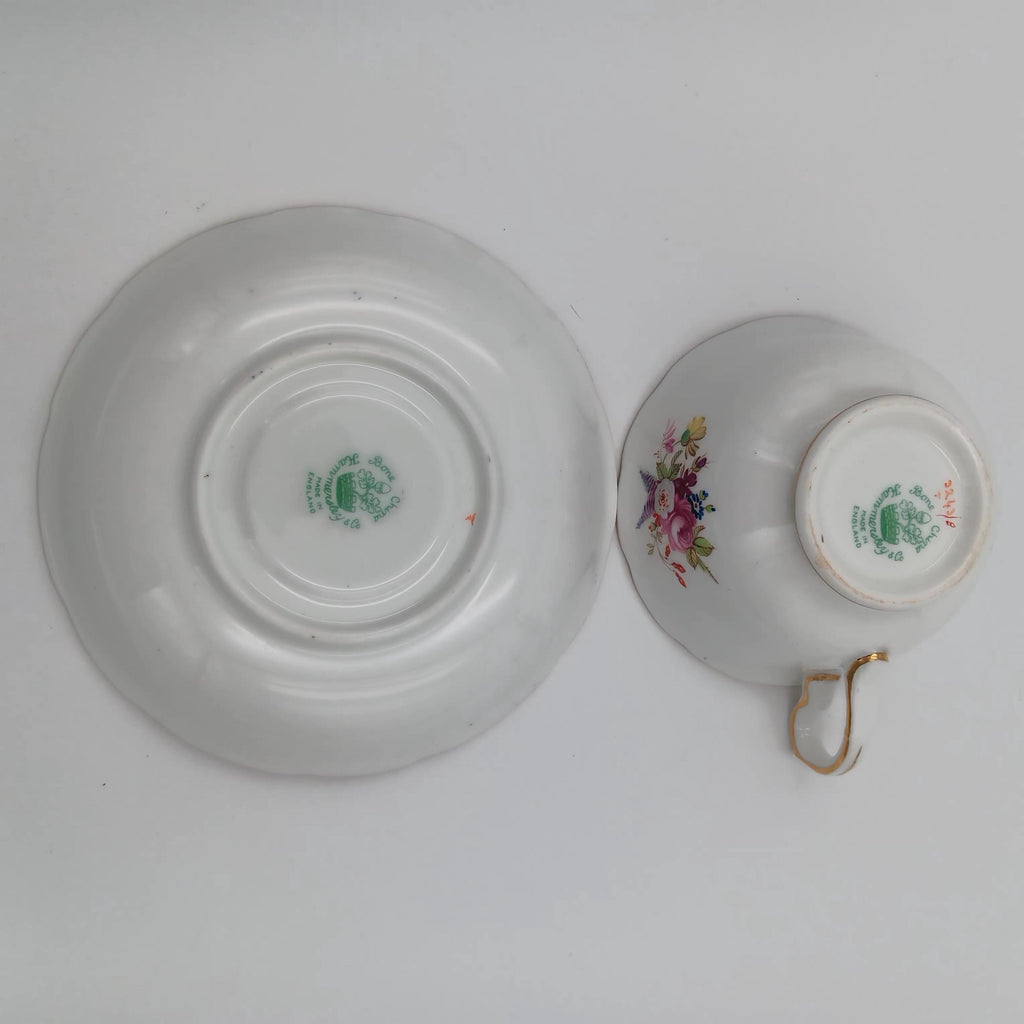 Vintage Hammersley Signed Teacup & Saucer