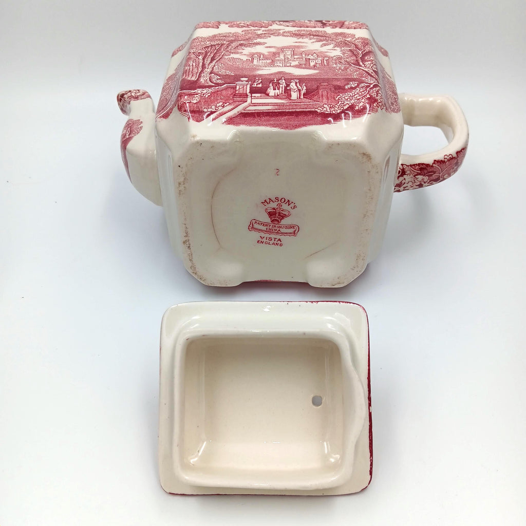 Vintage Mason's Vista Pink Ironstone, Accessory Pieces