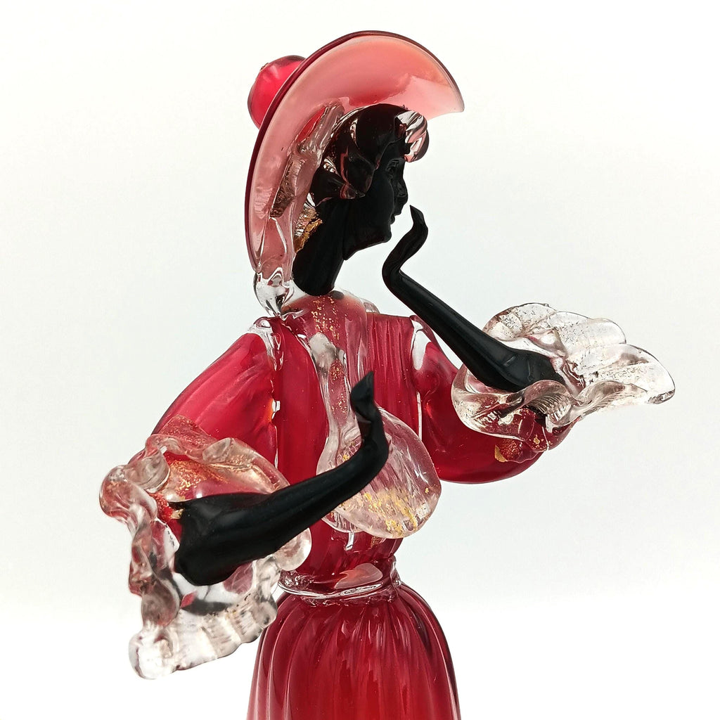 Murano Dancing Figurines from the 1950s - 1960s. In perfect condition. Figurine is 11 3/4" tall.