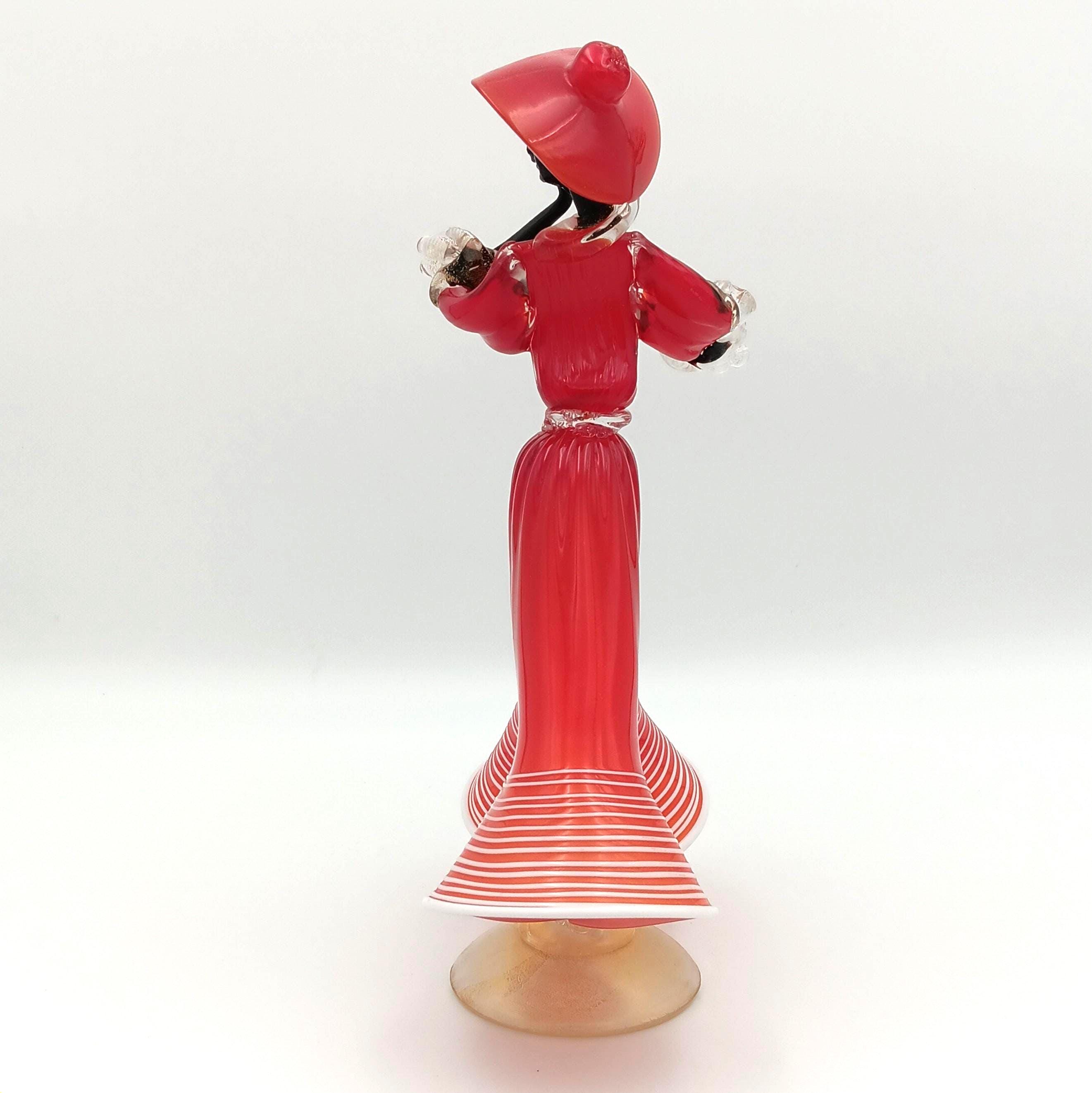 Murano Dancing Figurines from the 1950s - 1960s. In perfect condition. Figurine is 11 3/4" tall.
