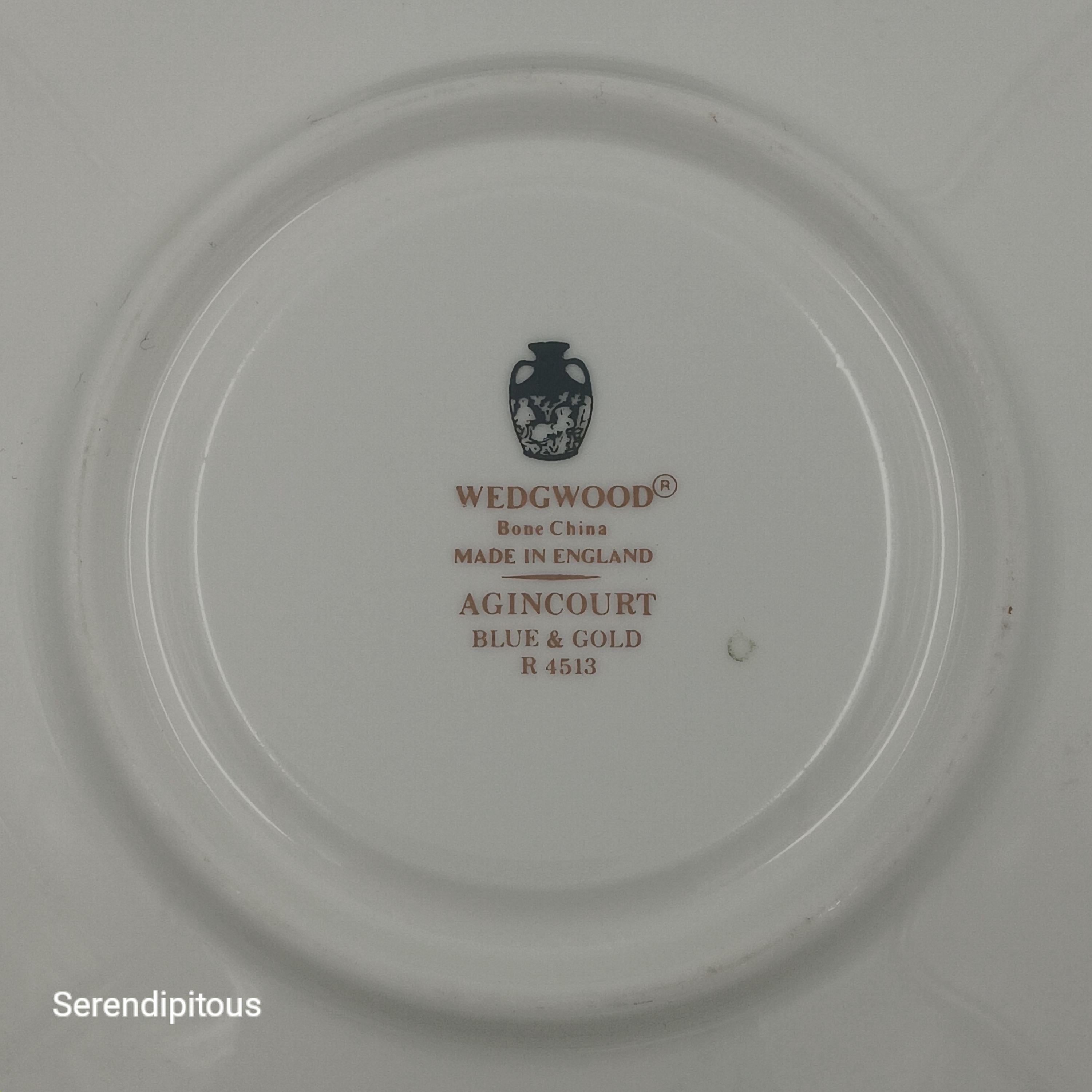 Wedgwood "Agincourt", Set of 8 Teacups & Saucers