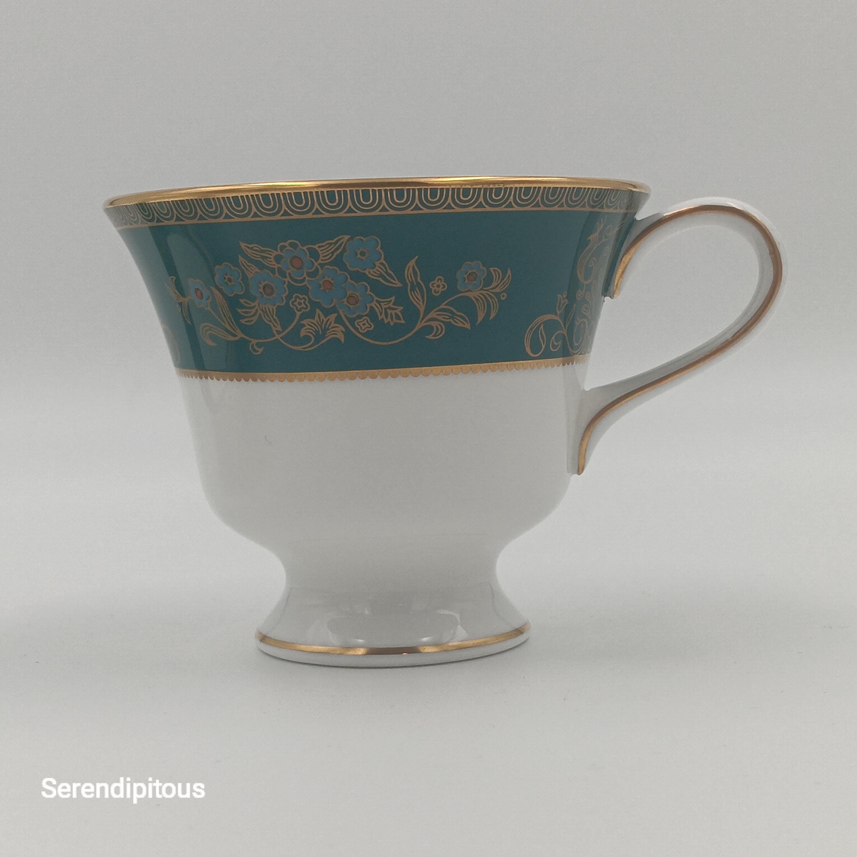 Wedgwood "Agincourt", Set of 8 Teacups & Saucers