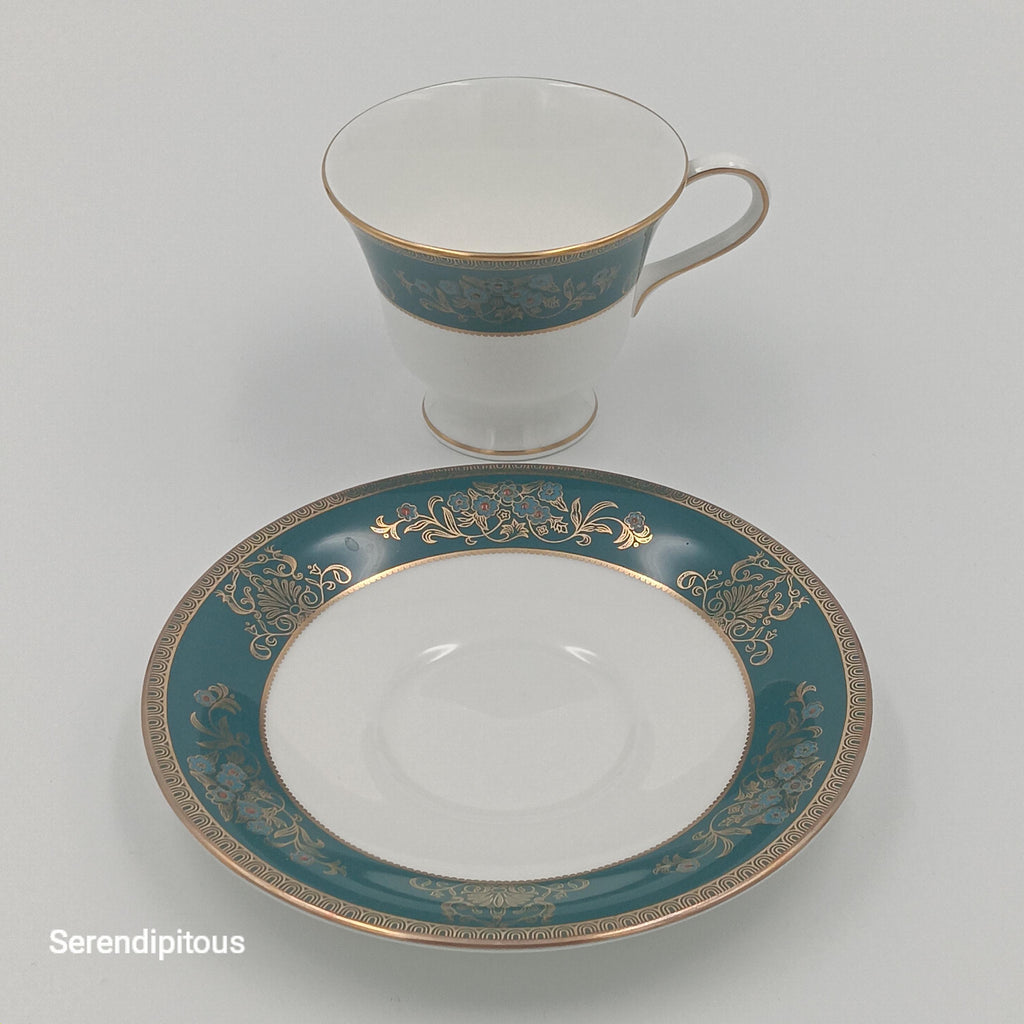 Wedgwood "Agincourt", Set of 8 Teacups & Saucers