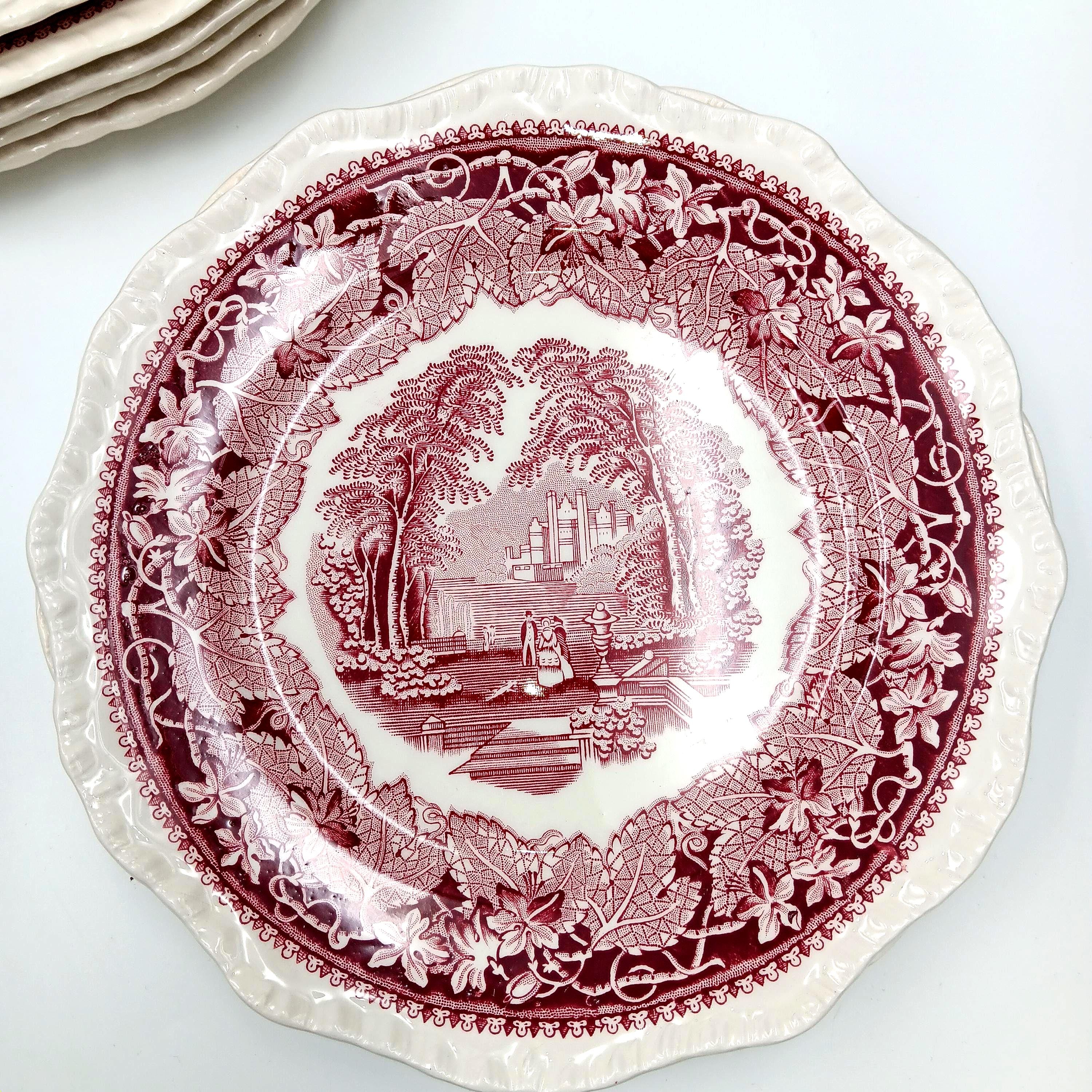 Vintage Mason's Vista Pink Table Settings