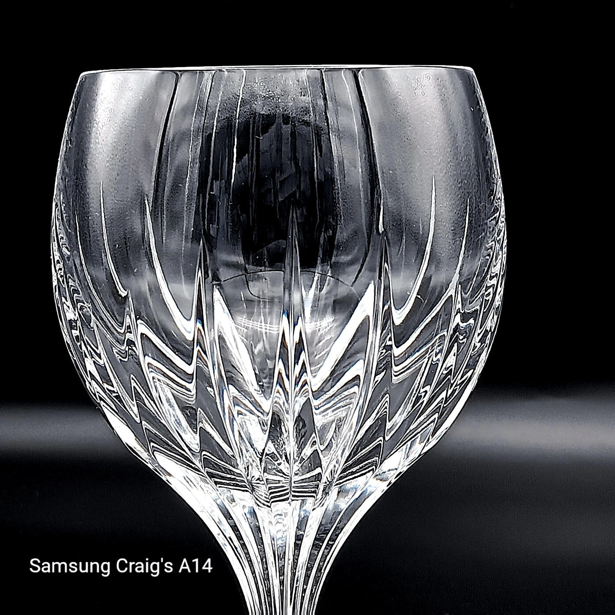 Baccarat Massena Crystal 6 3/8" White Wine Glass - 'AMERICAN' Style